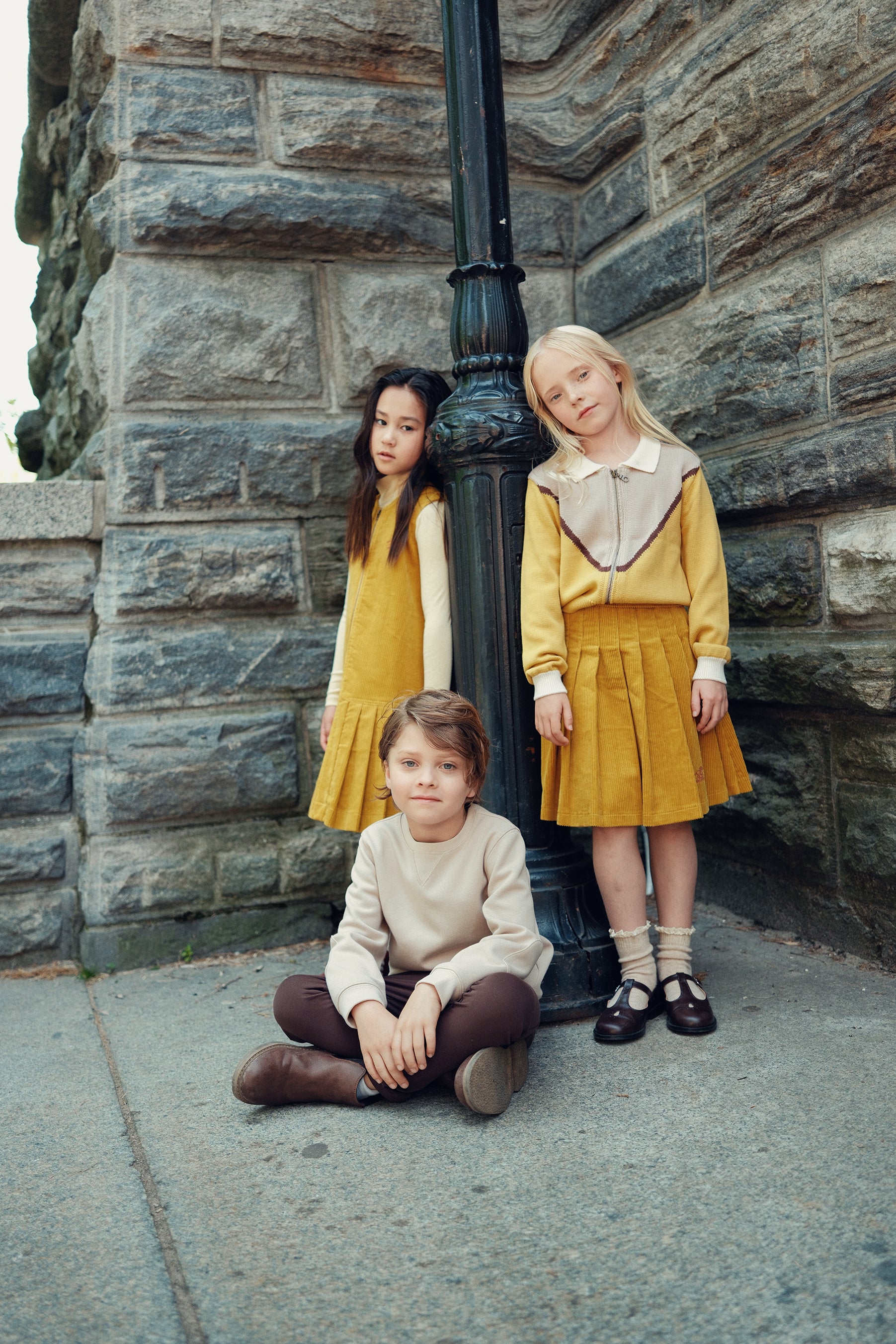 Delilah Knit Zip Up - Mustard