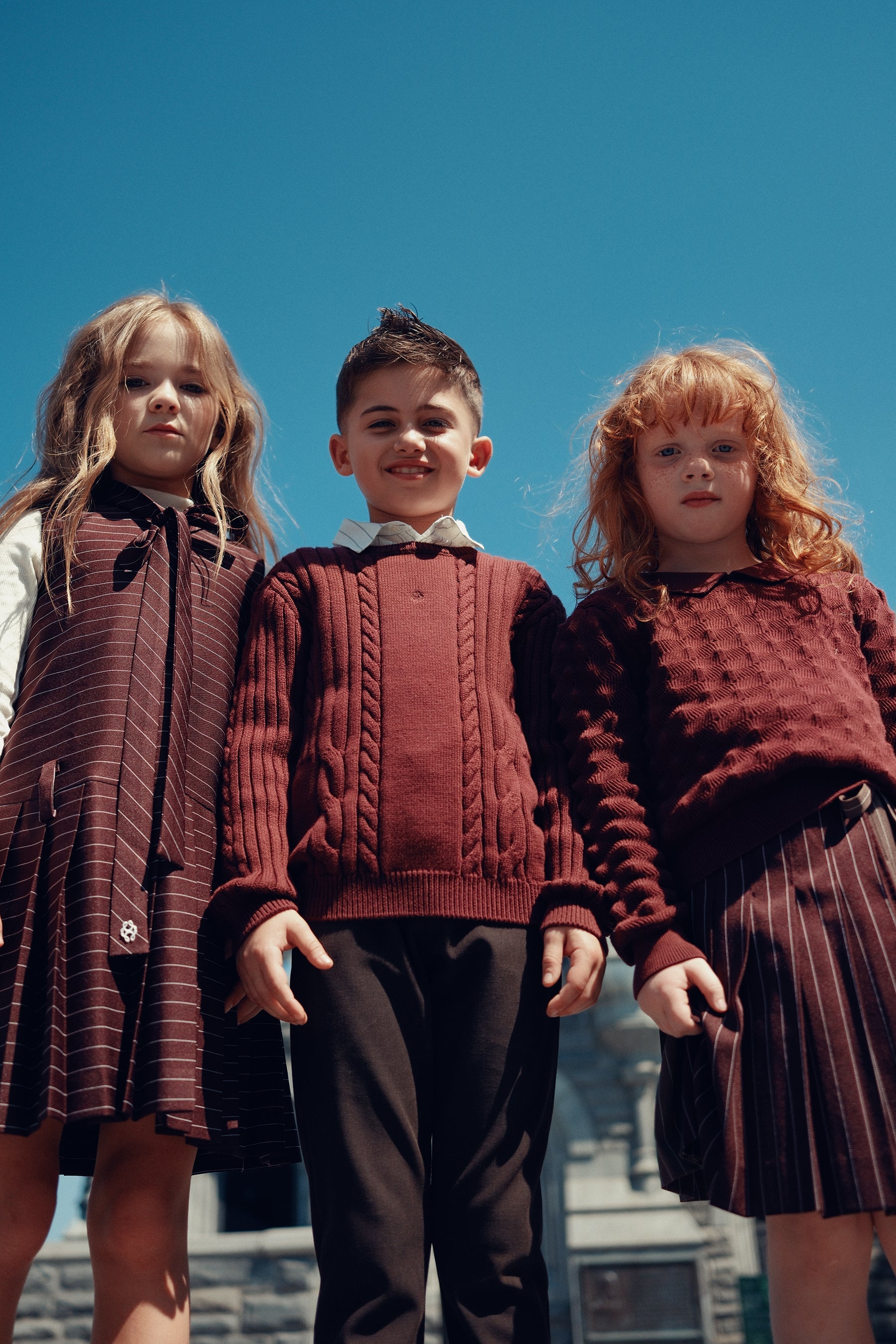 Sean Cable Knit Sweater - Cranberry