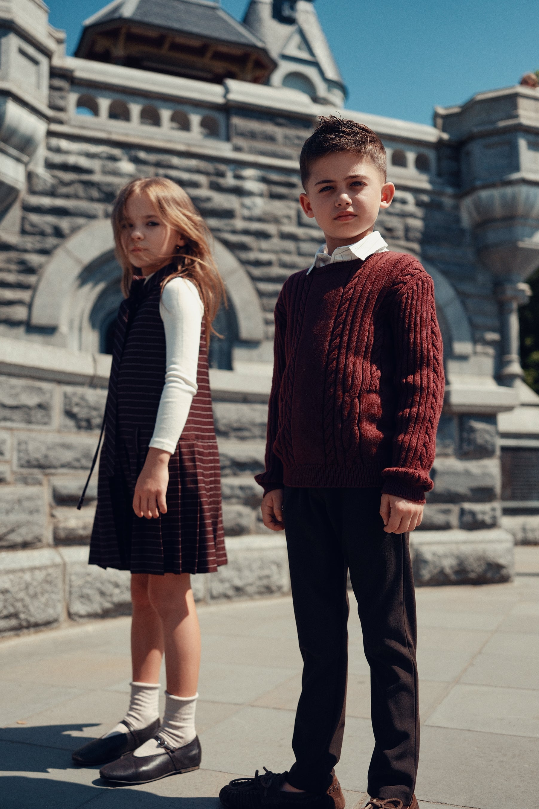Sean Cable Knit Sweater - Cranberry