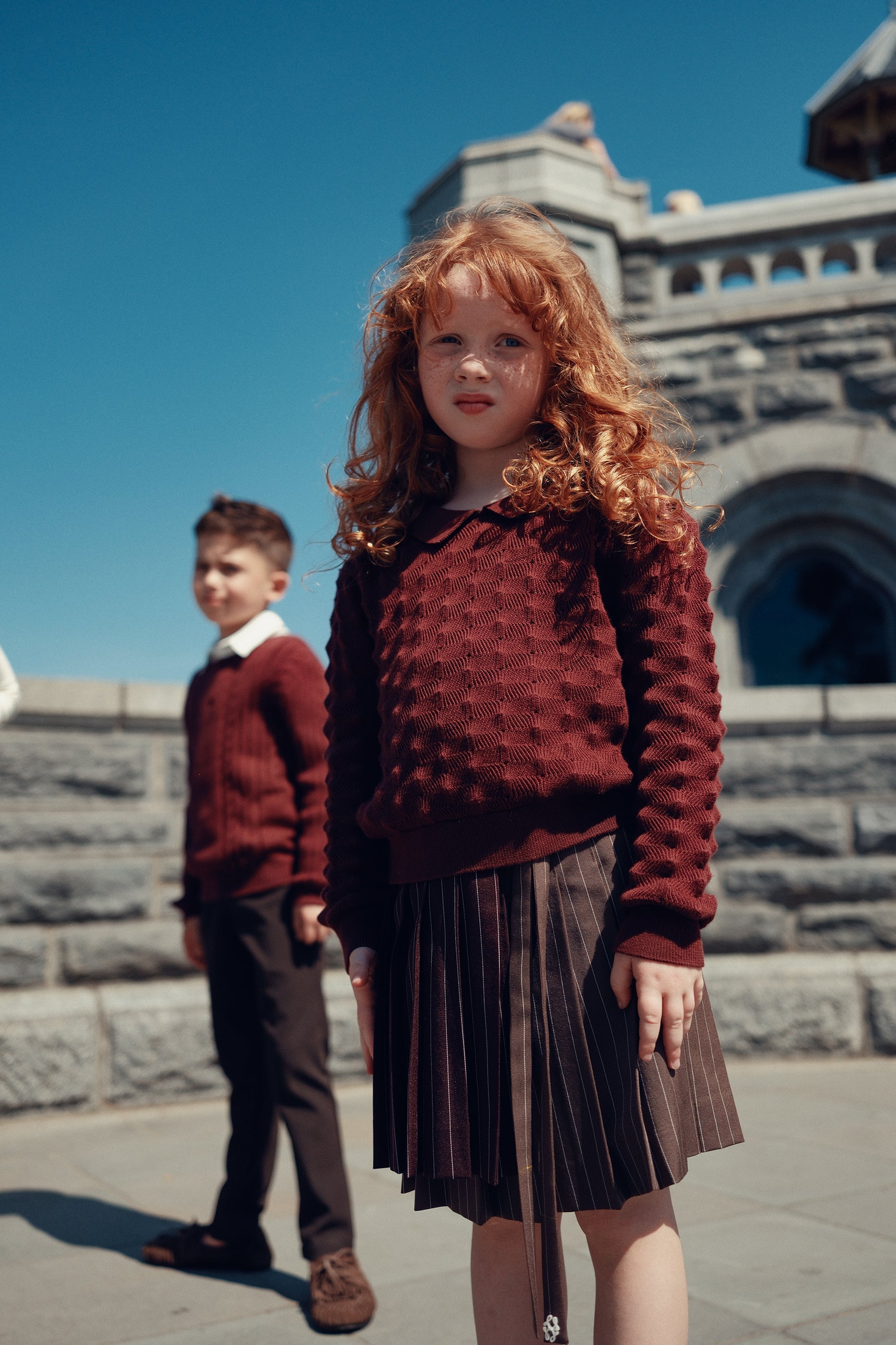 Olivia Wrap Skirt - Maroon
