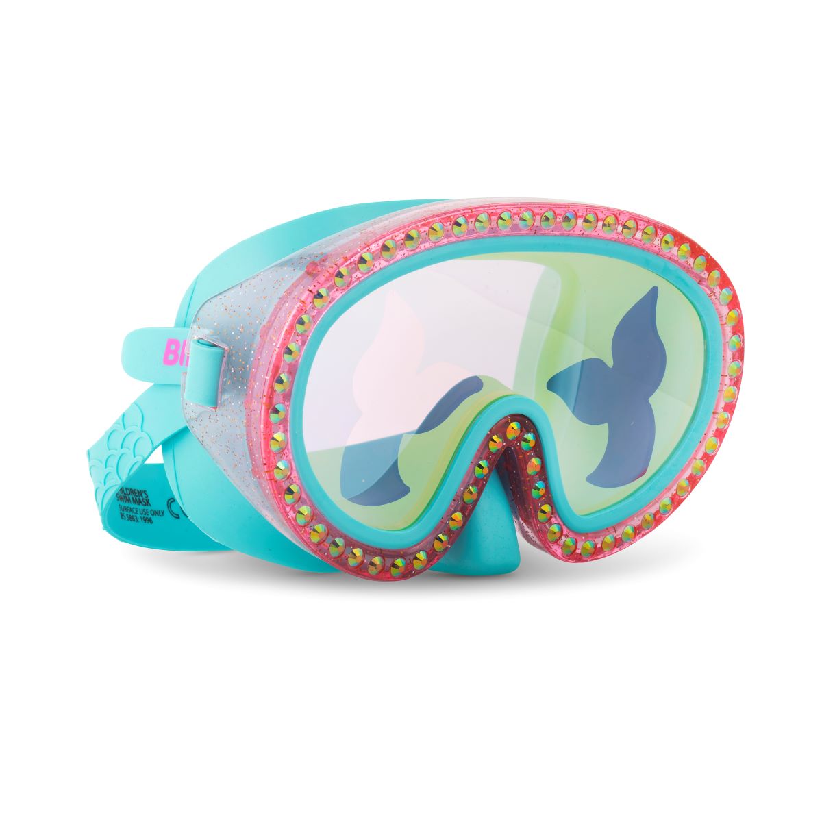 Blue Sushi Mermaid Kids' Swim Mask With Nose Piece