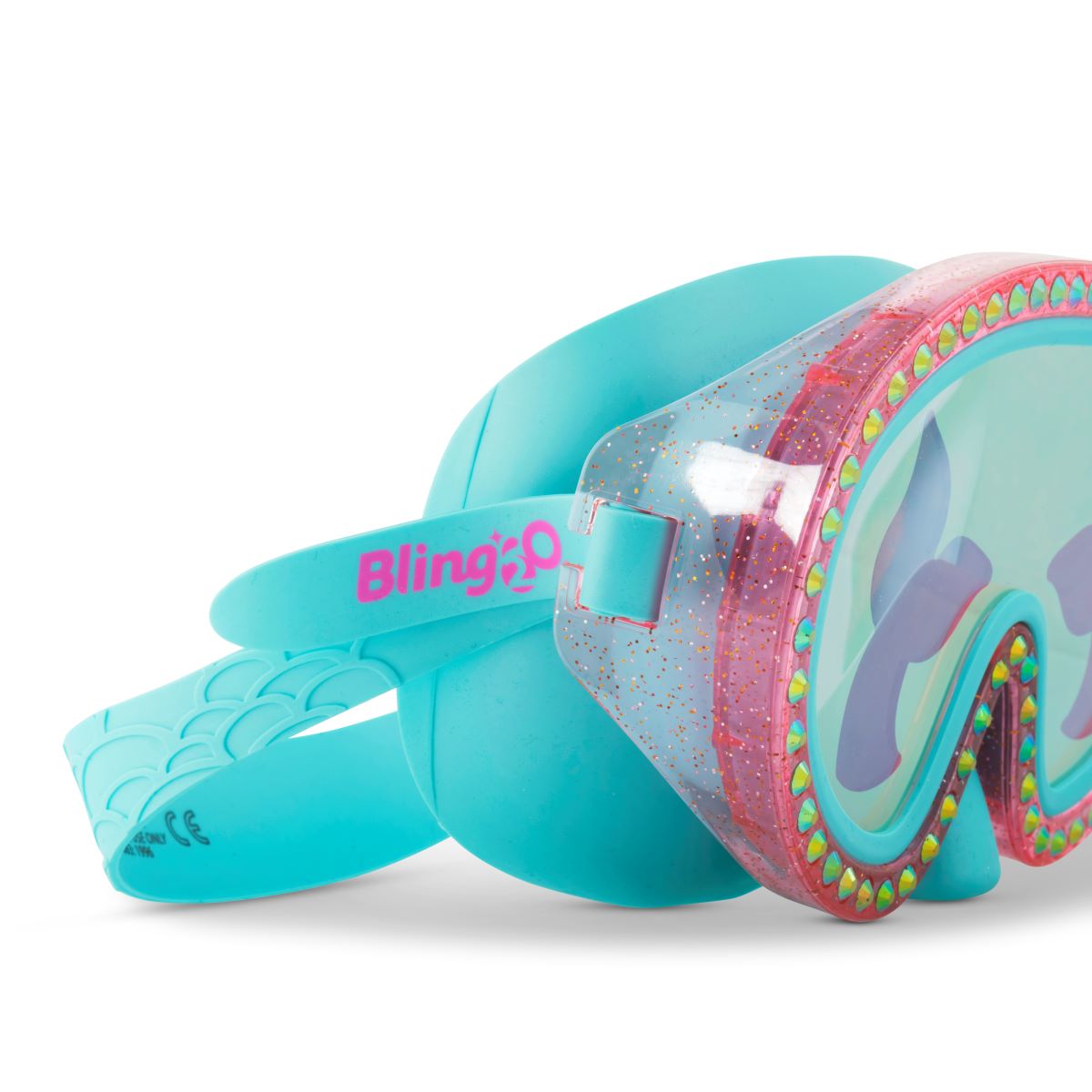 Blue Sushi Mermaid Kids' Swim Mask With Nose Piece