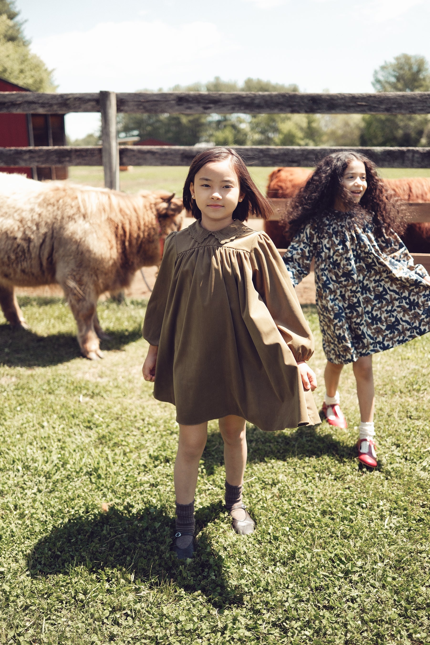 Nola Floral Dress - Mustard