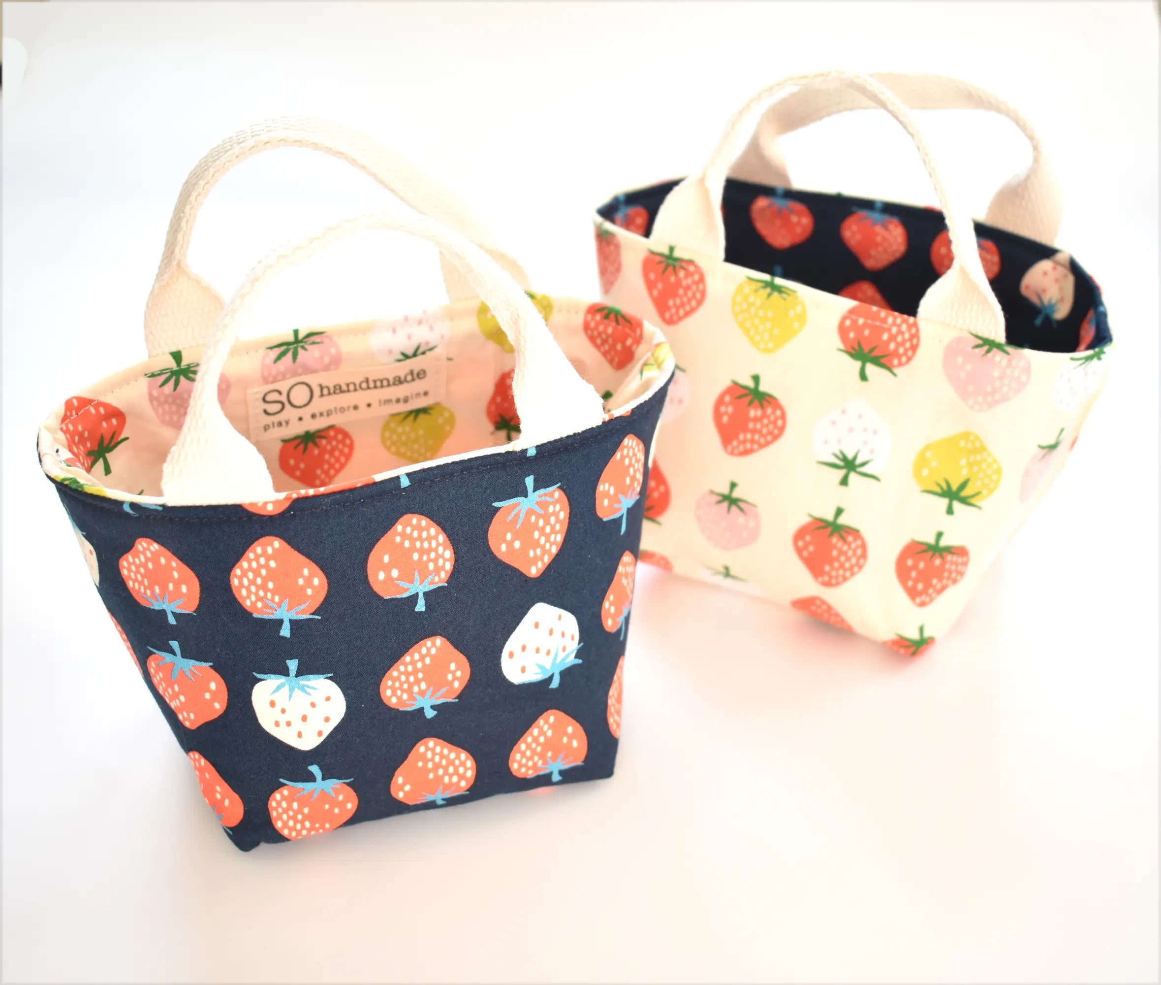 Reversible Mini Tote Bag For Toddlers & Kids