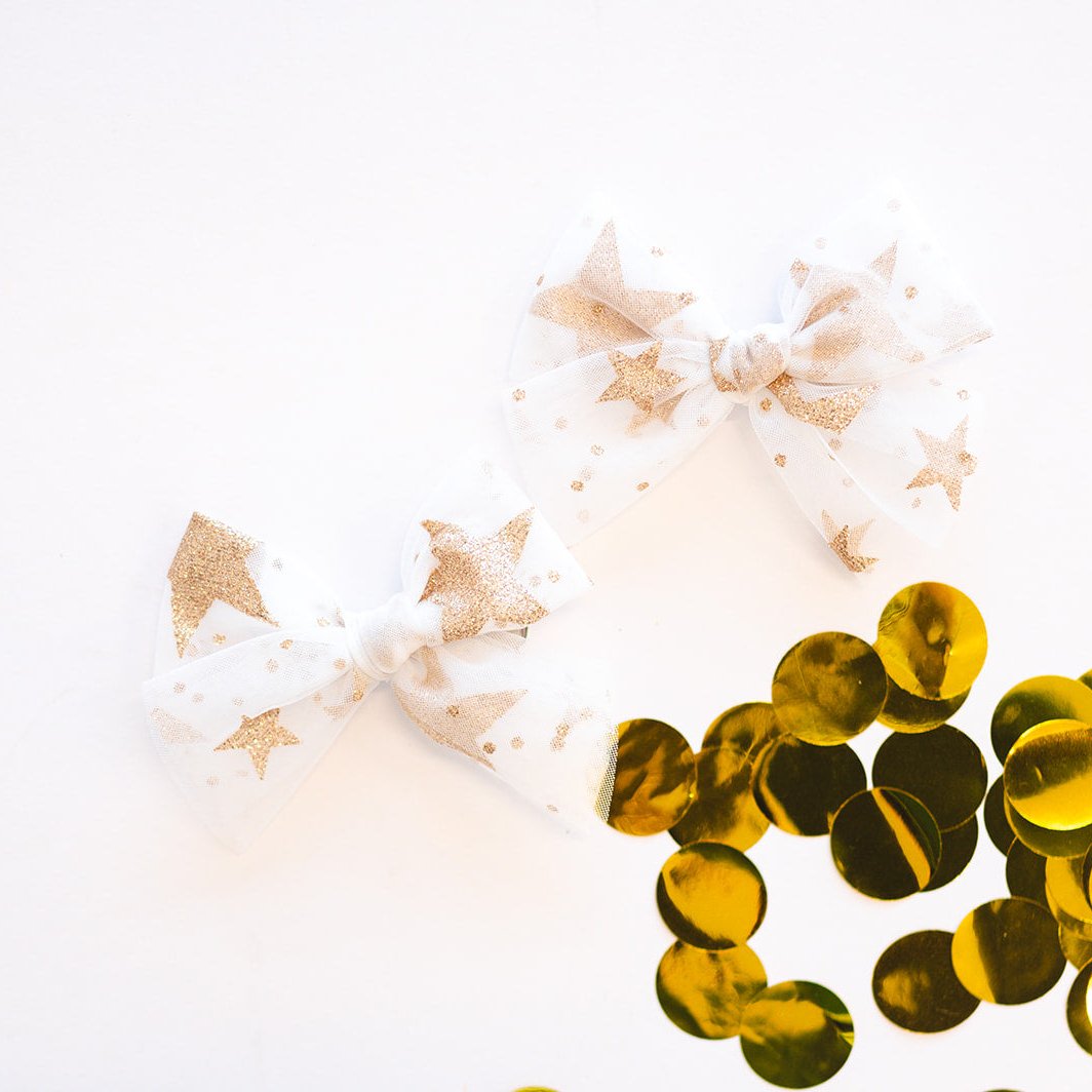 Sparkle | Tulle Bow - Pigtail Set