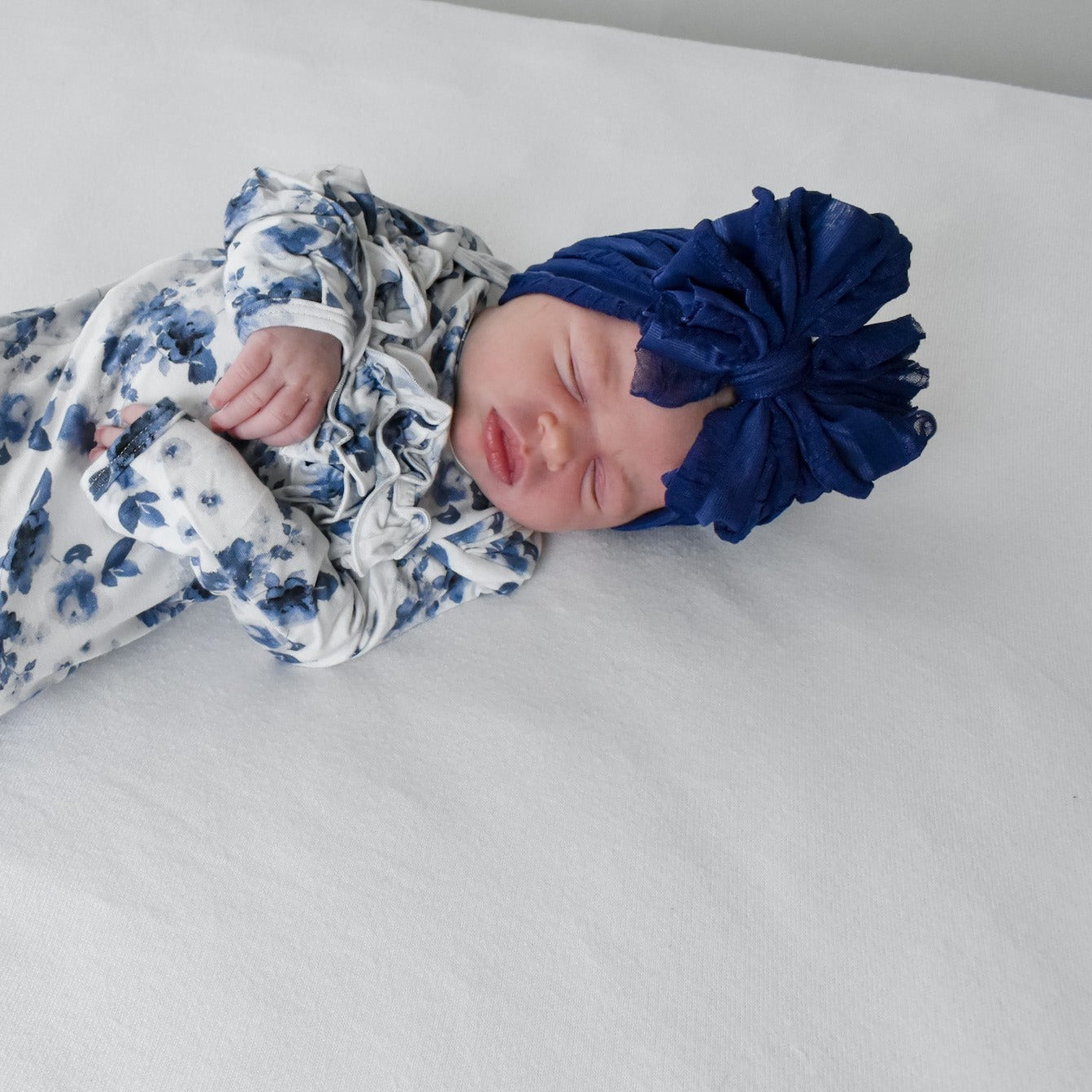 Navy | Signature Ruffled Baby Headband