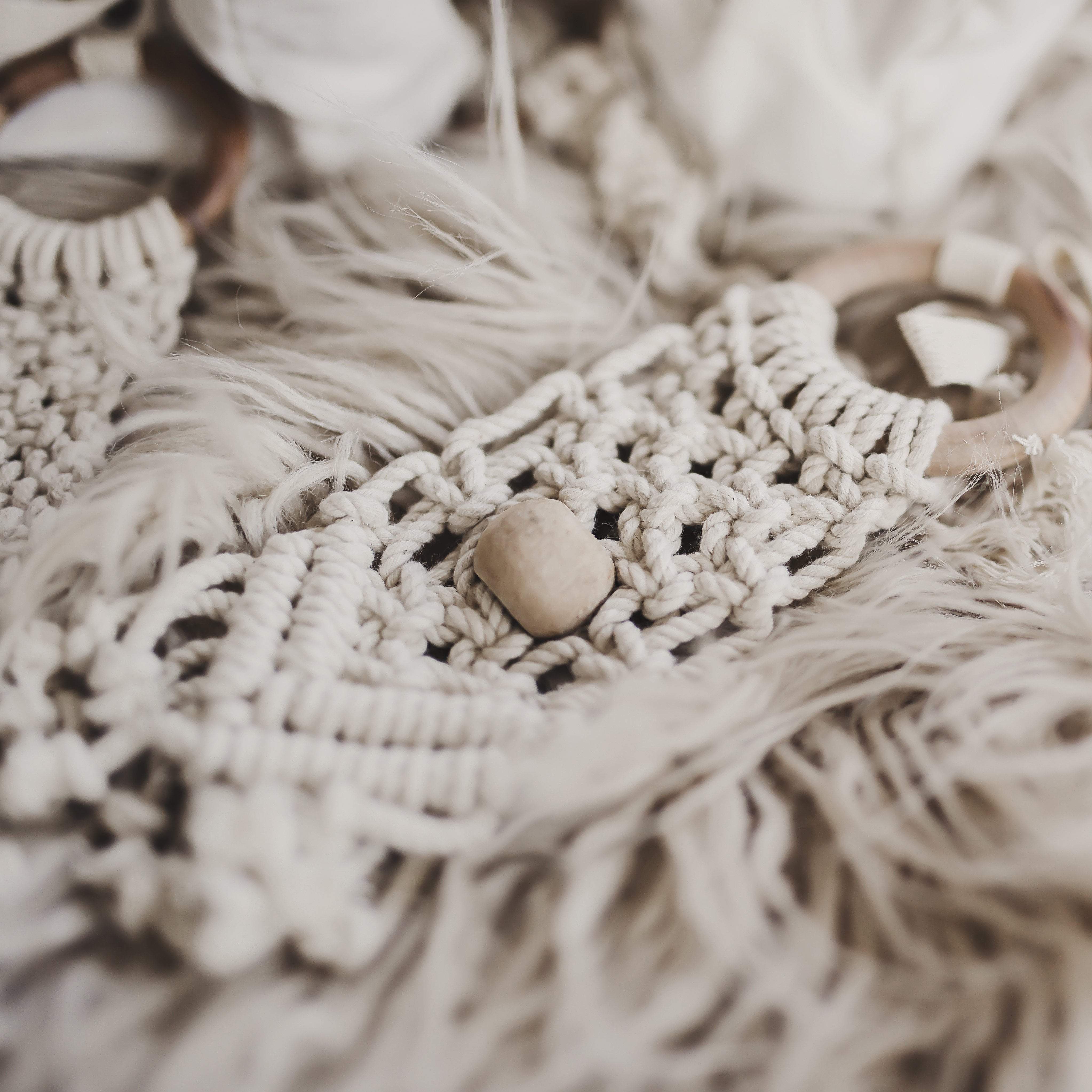 All-in-one Toy | Macrame Mesh & Bead