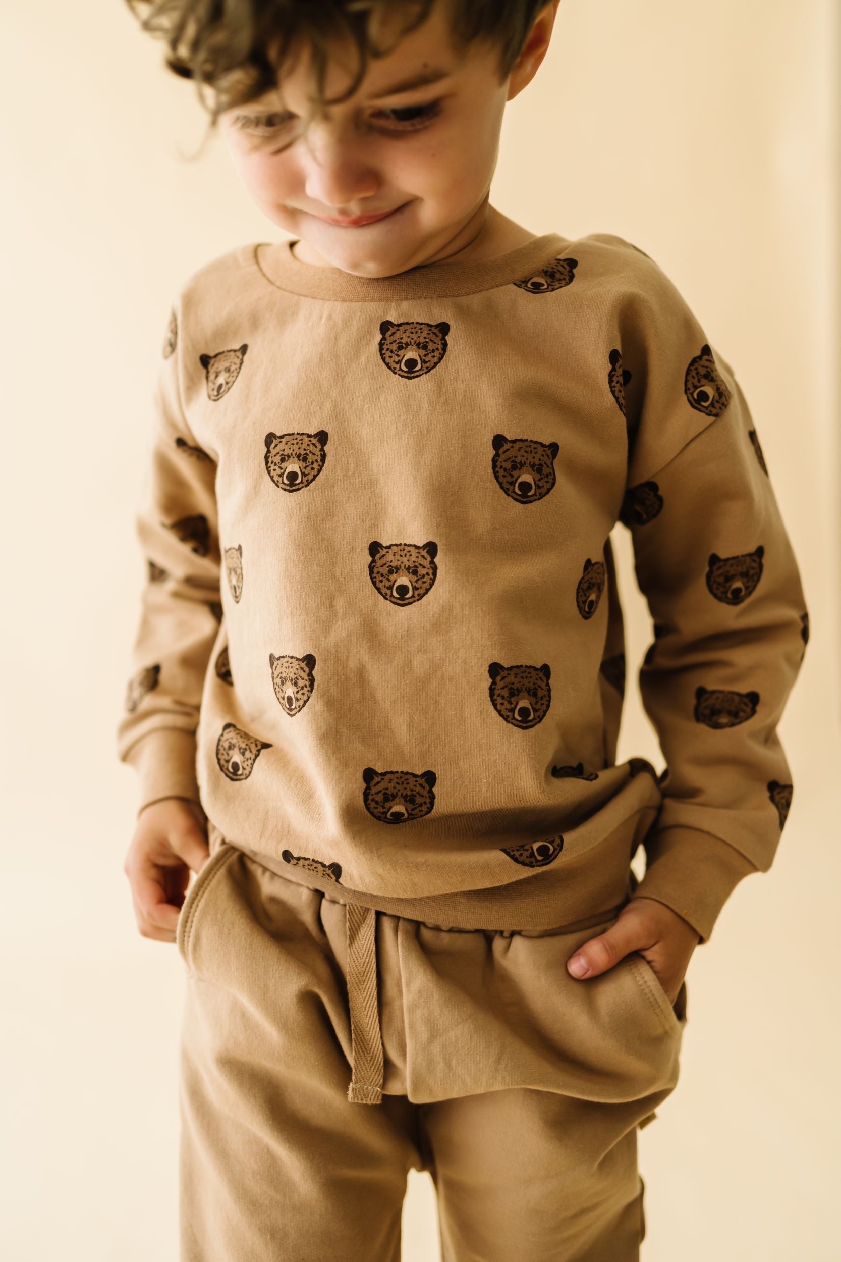 Organic Fleece Sweatshirt - Wild Bear