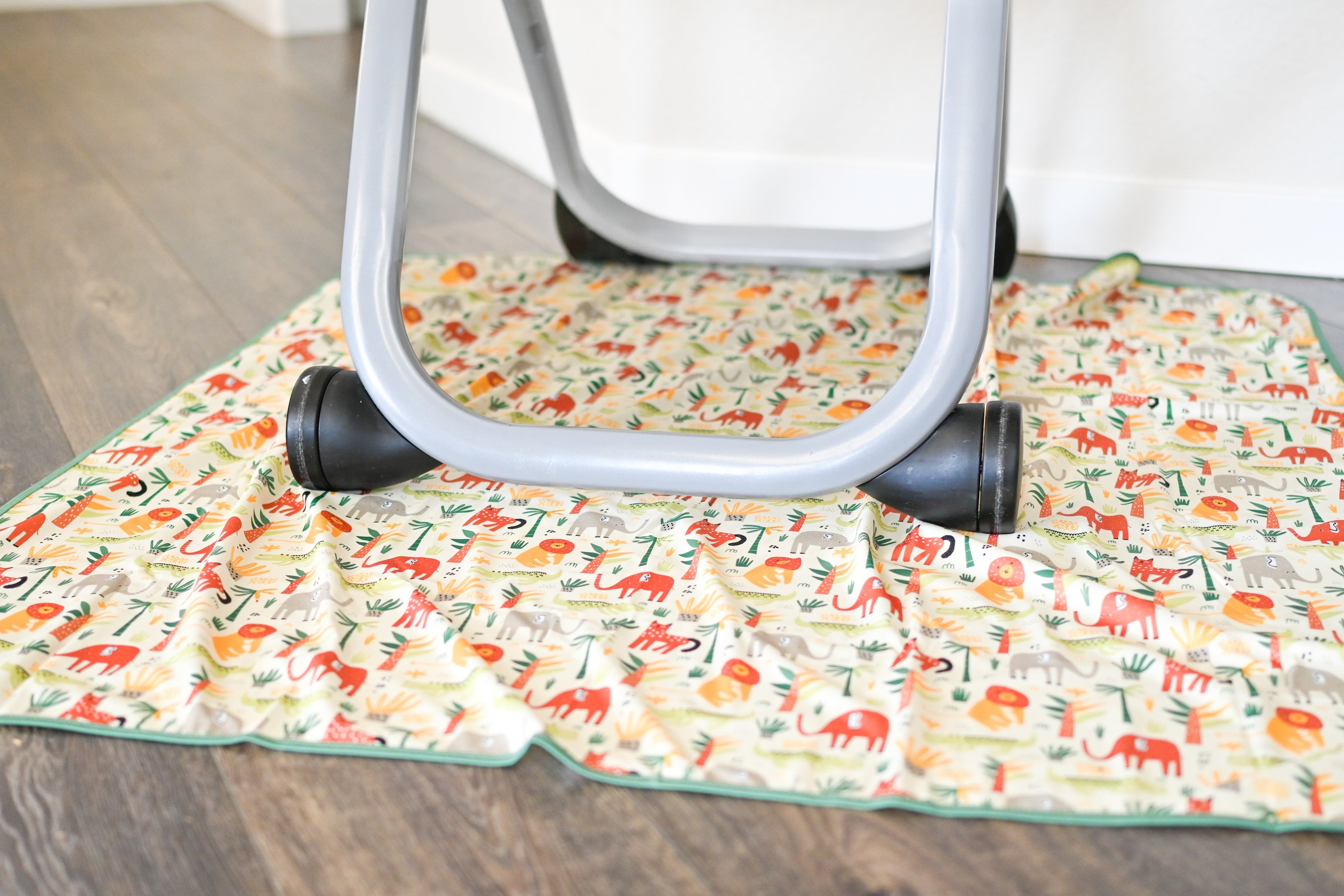 Safari Splash Mat - A Waterproof Catch-all For Highchair Spills And More!