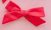 Valentine | Pigtail Set - Hand-tied Bow