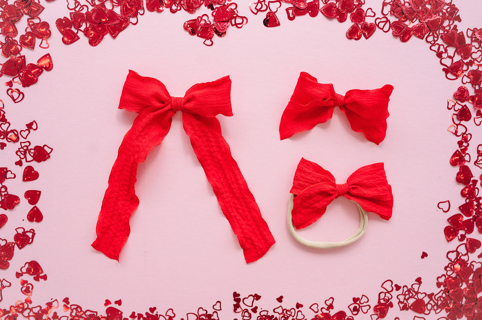 Rose | Pigtail Set - Ribbon Bow