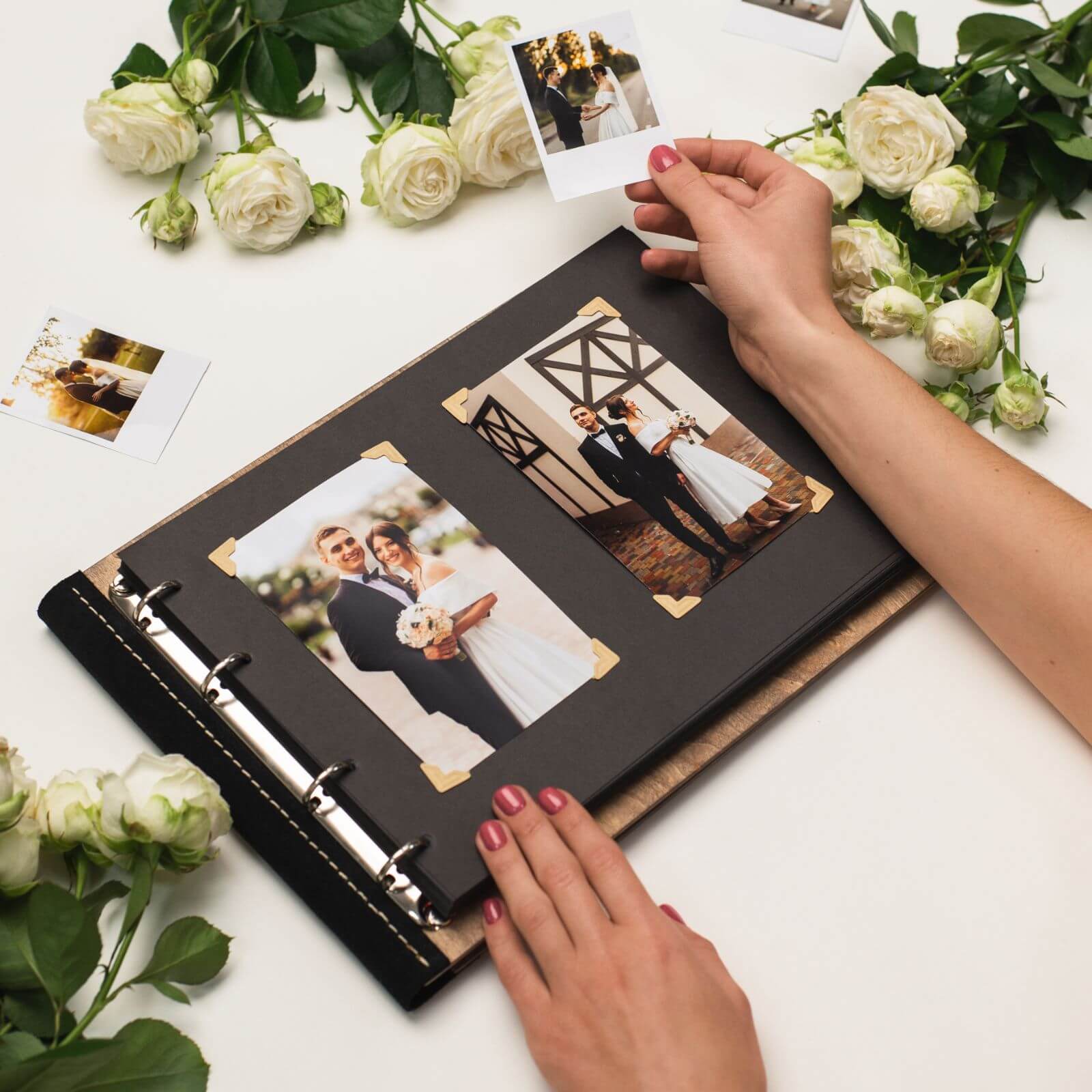 Wooden Album With Leather-tenderness (horizontal)