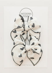 Be Mine | Pigtail Set - Petite Party Bow