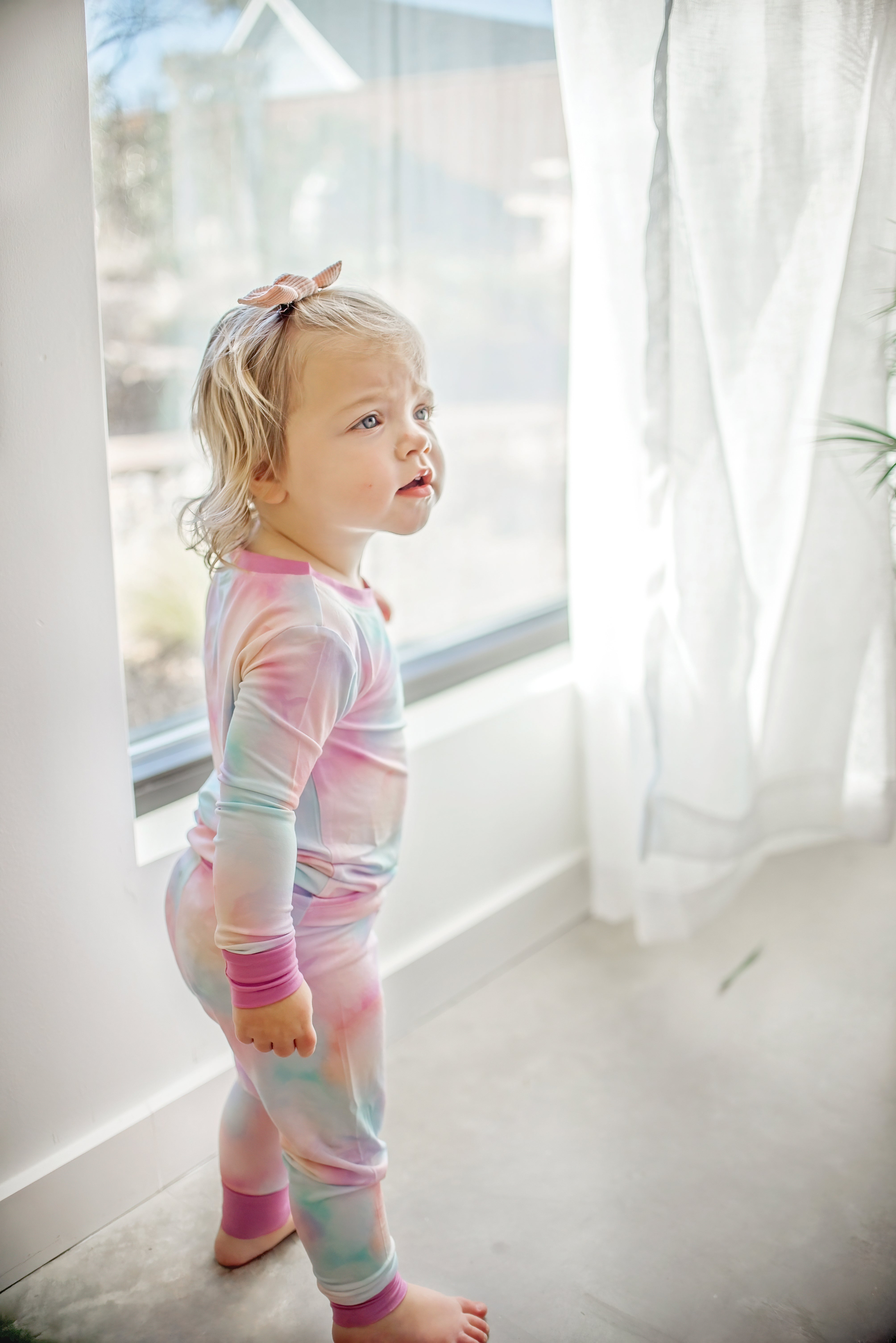 Cotton Candy Tie Dye | Two-piece Pajama Set