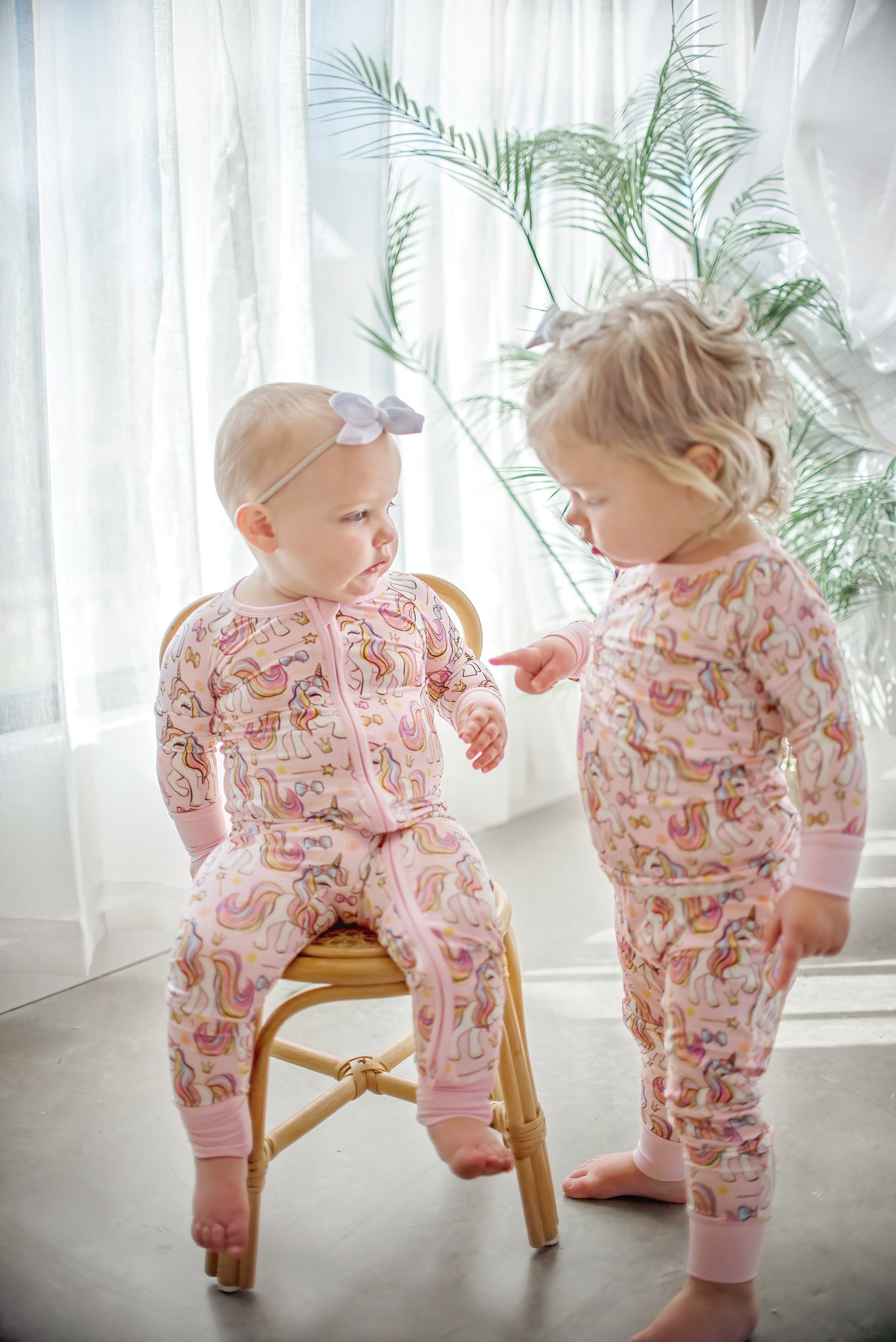 Pink Unicorn | Two-piece Bamboo Pajama Set