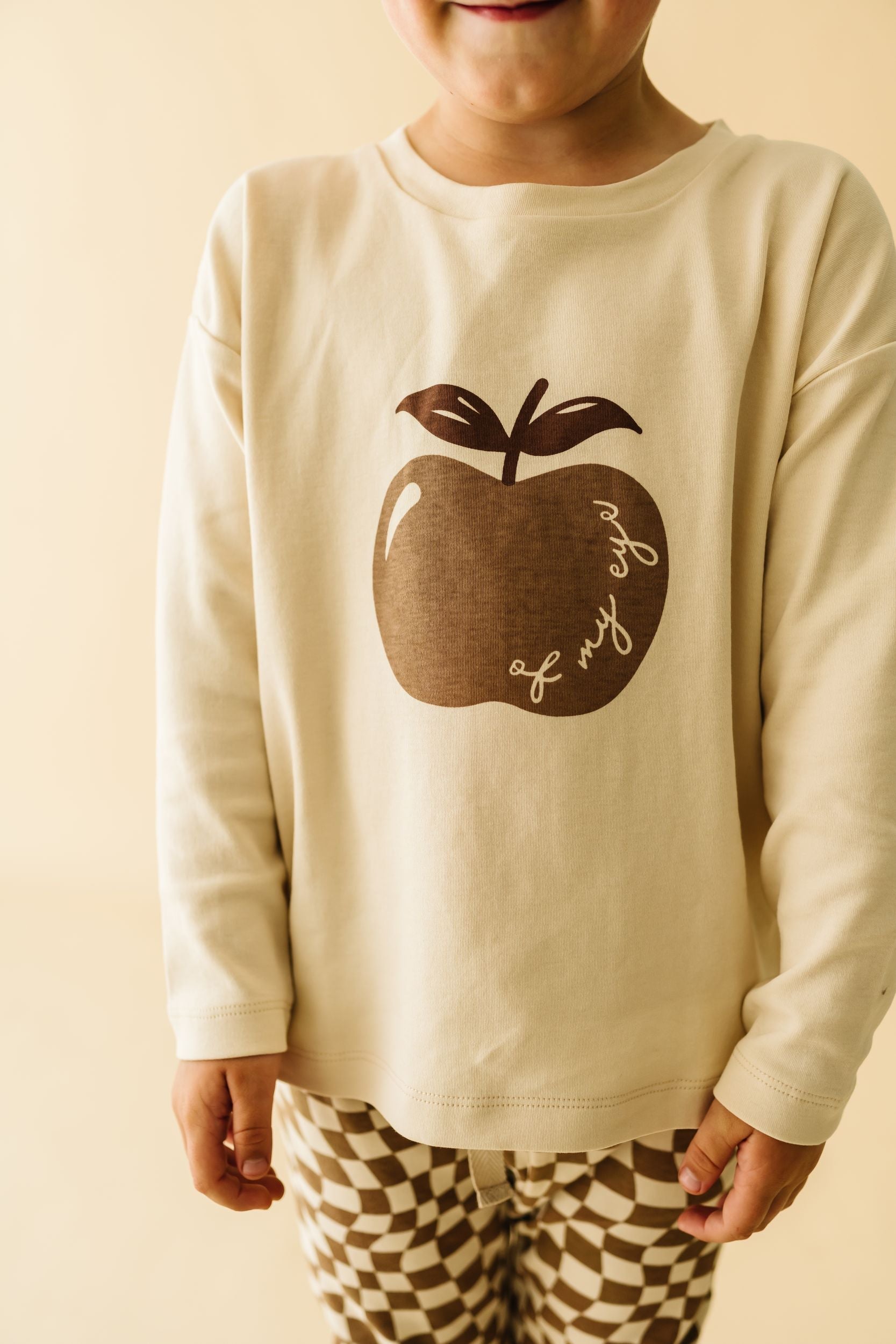 Organic Long Sleeve Tee & Pant Set - Apple Of My Eye