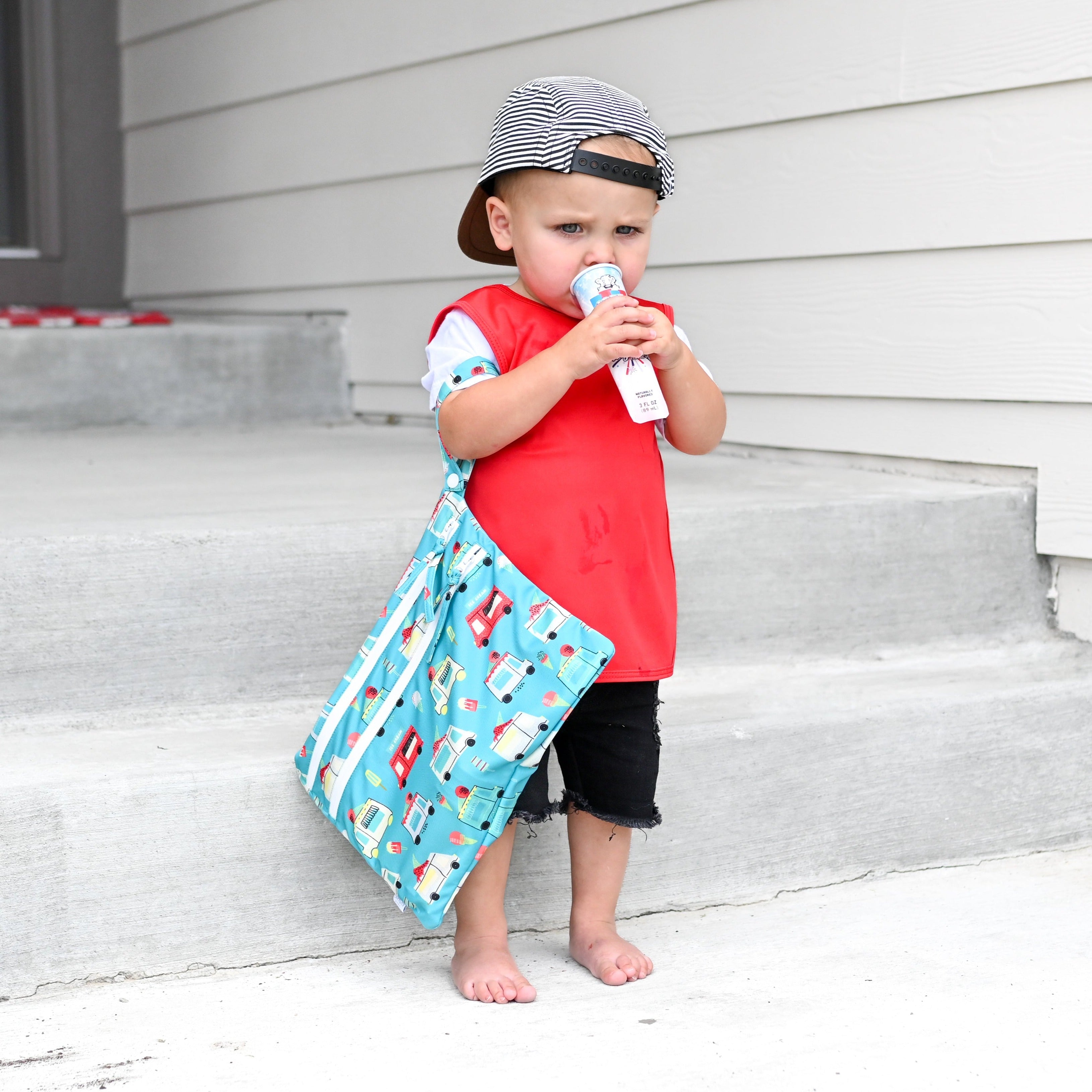 Ice Cream Truck - Waterproof Wet Bag (for Mealtime, On-the-go, And More!)