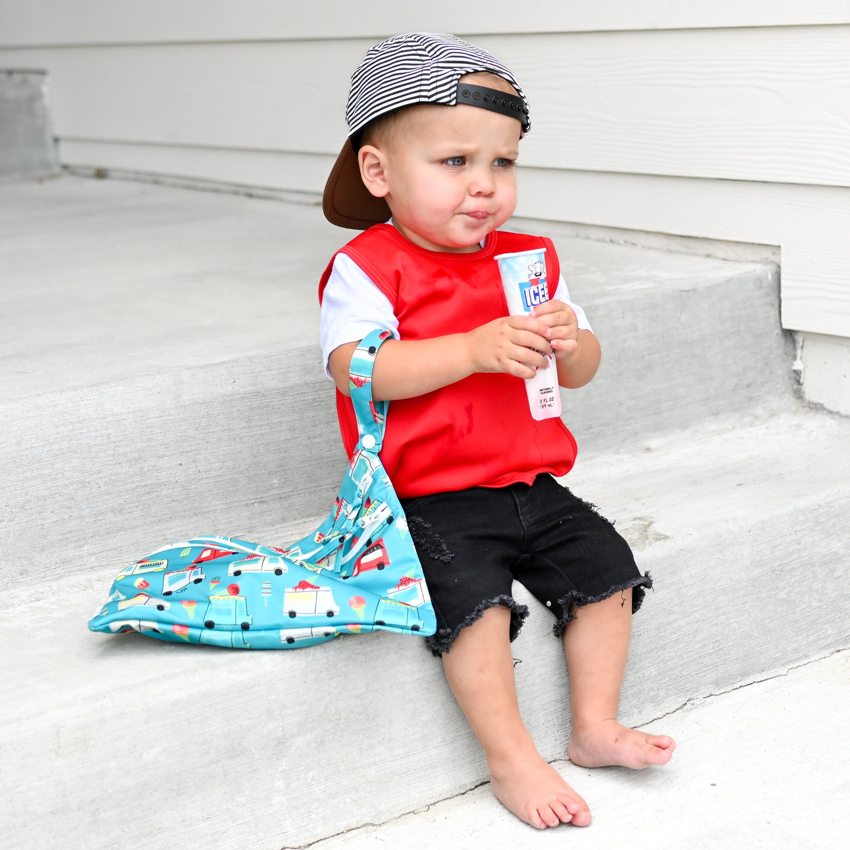 Ice Cream Truck - Waterproof Wet Bag (for Mealtime, On-the-go, And More!)