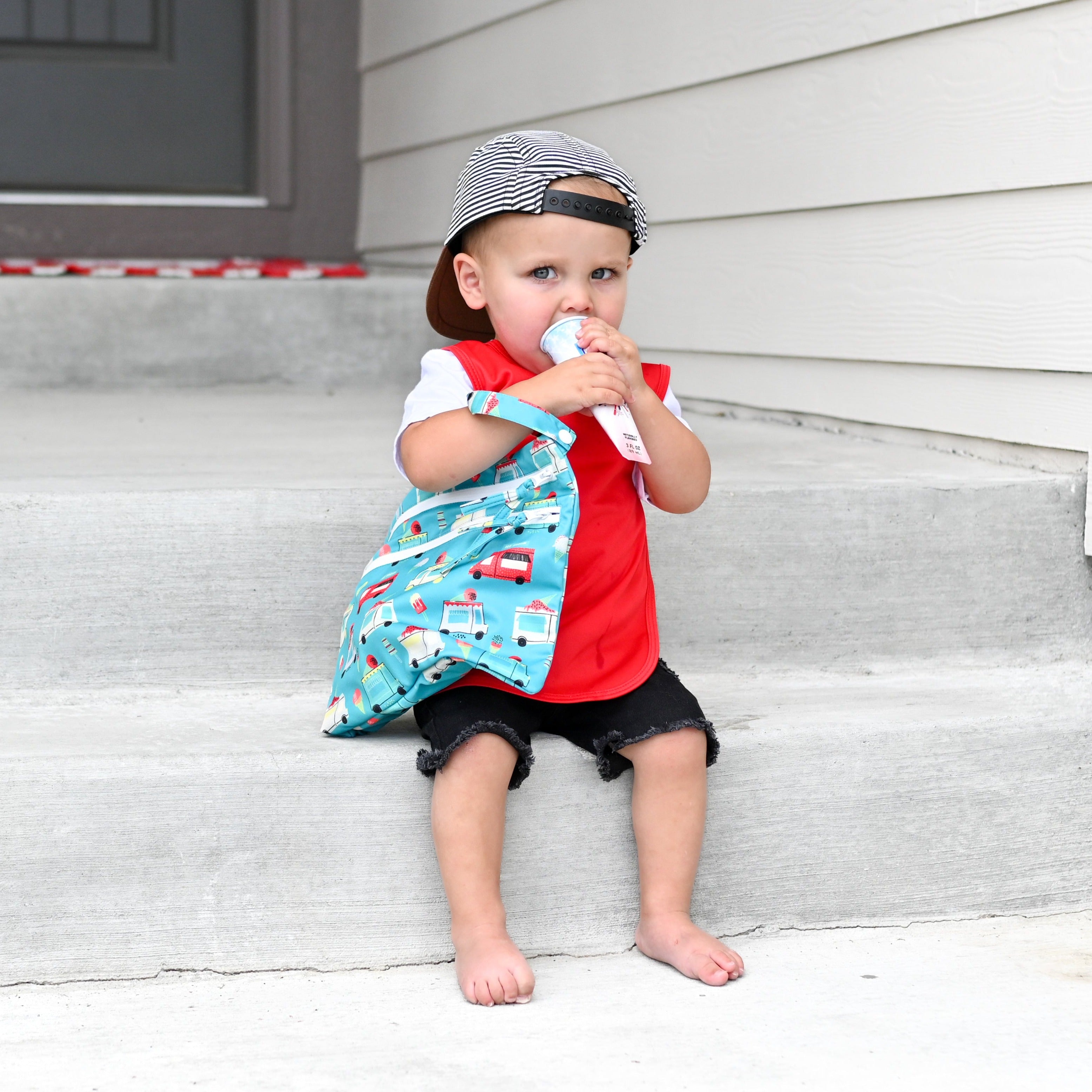 Ice Cream Truck - Waterproof Wet Bag (for Mealtime, On-the-go, And More!)