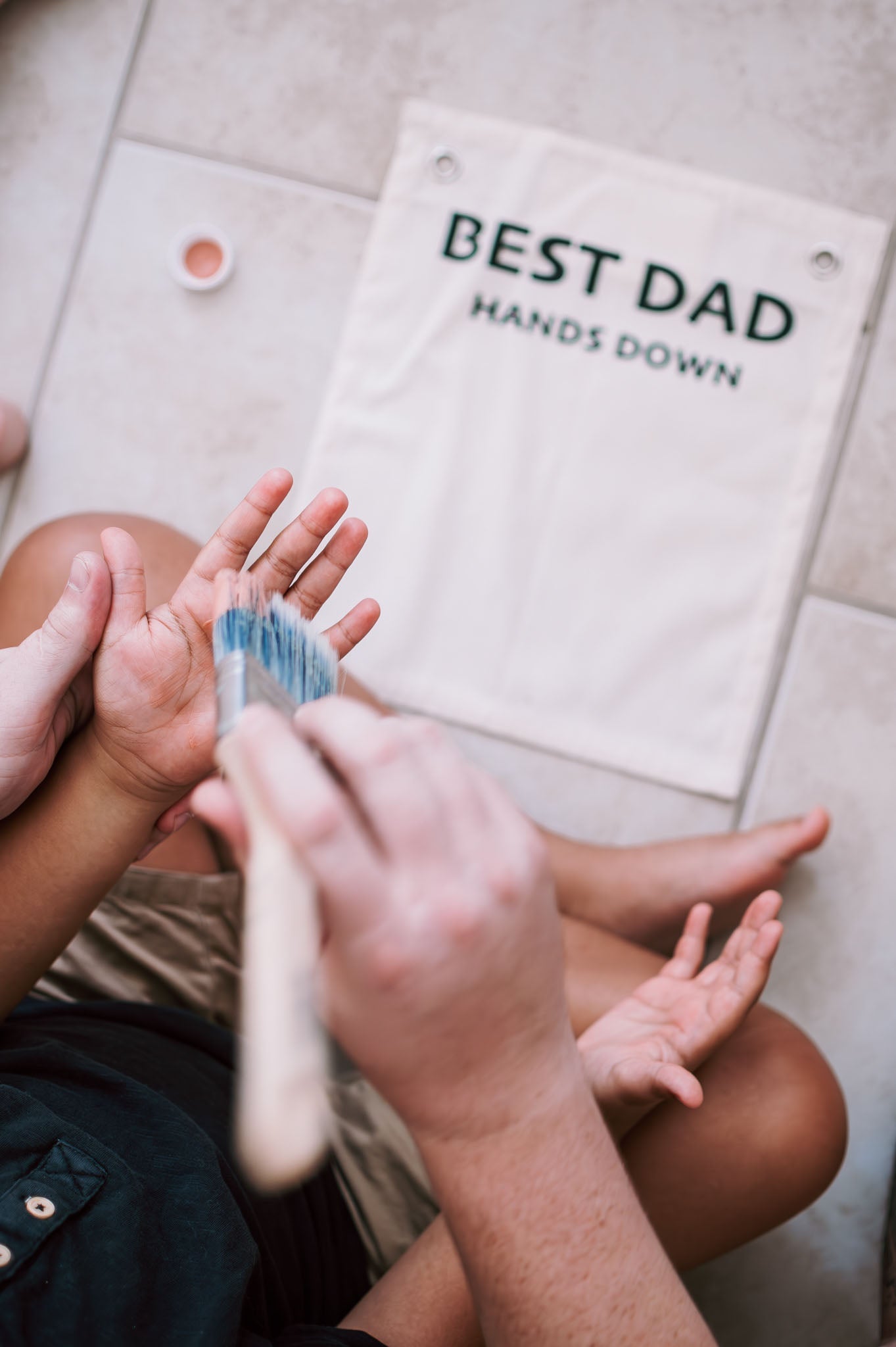 Best Dad Hands Down Banner