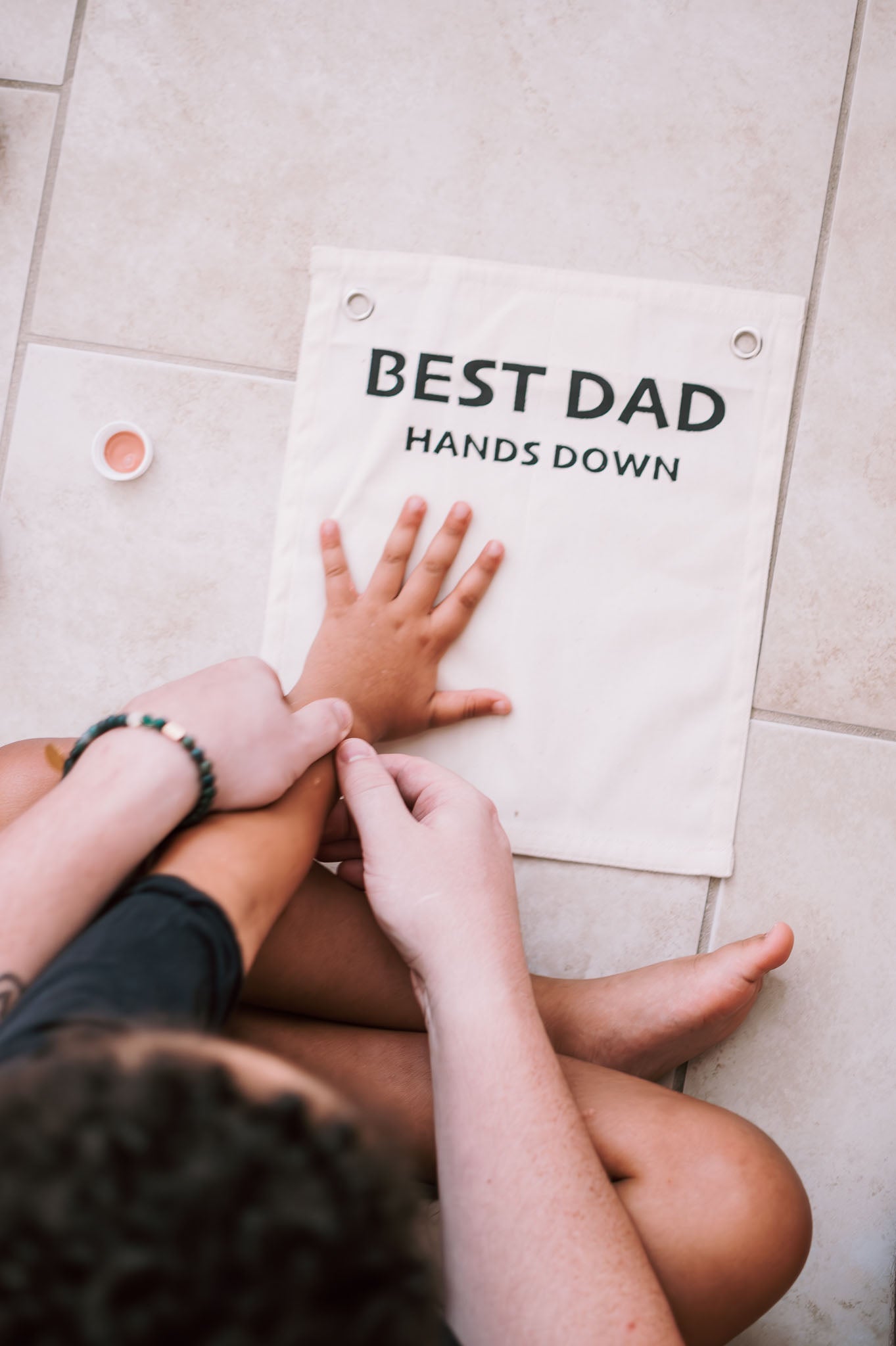 Best Dad Hands Down Banner
