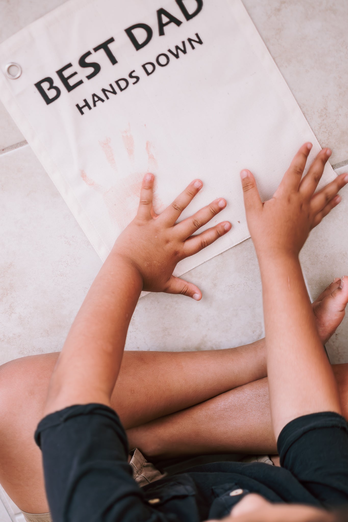 Best Dad Hands Down Banner