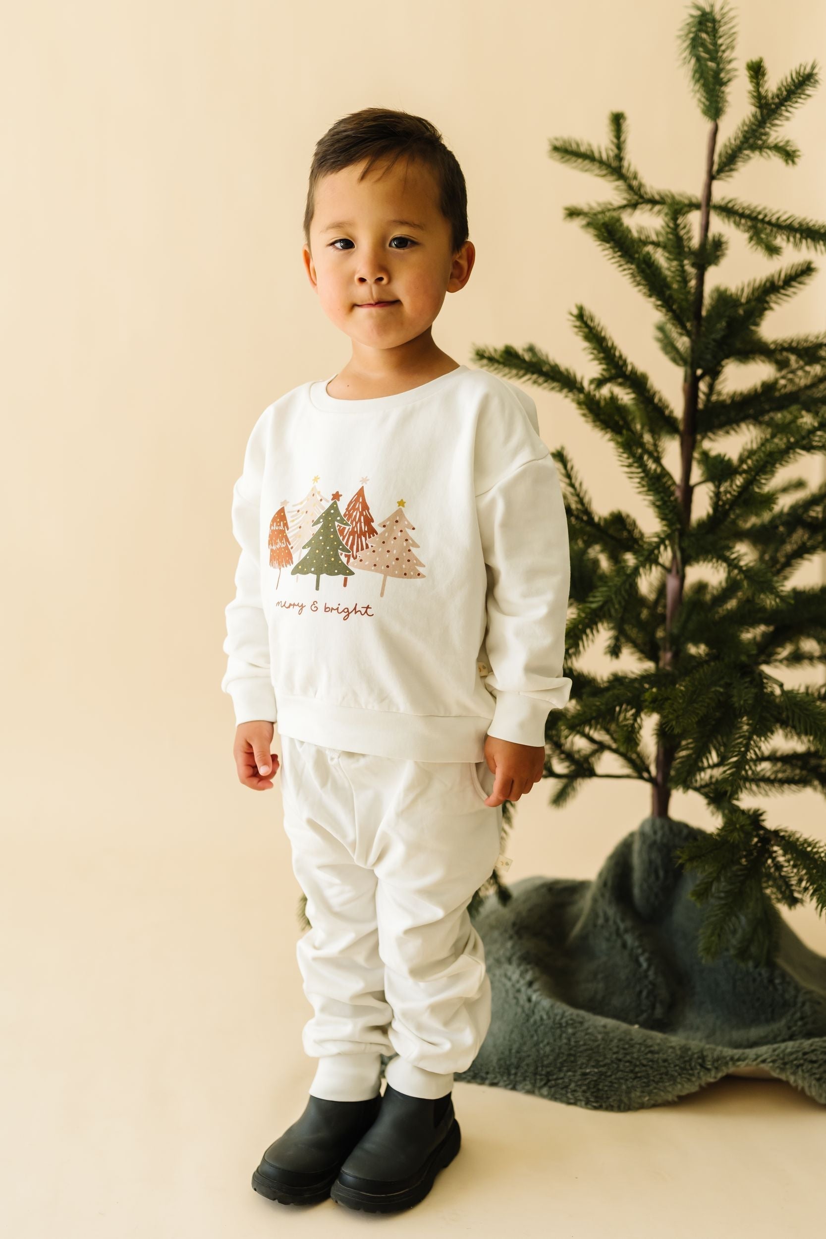 Organic Fleece Sweatshirt - Merry & Bright