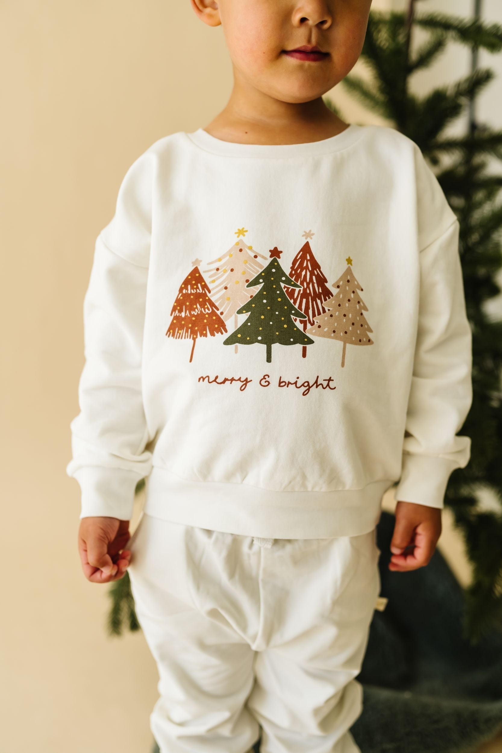 Organic Fleece Sweatshirt - Merry & Bright