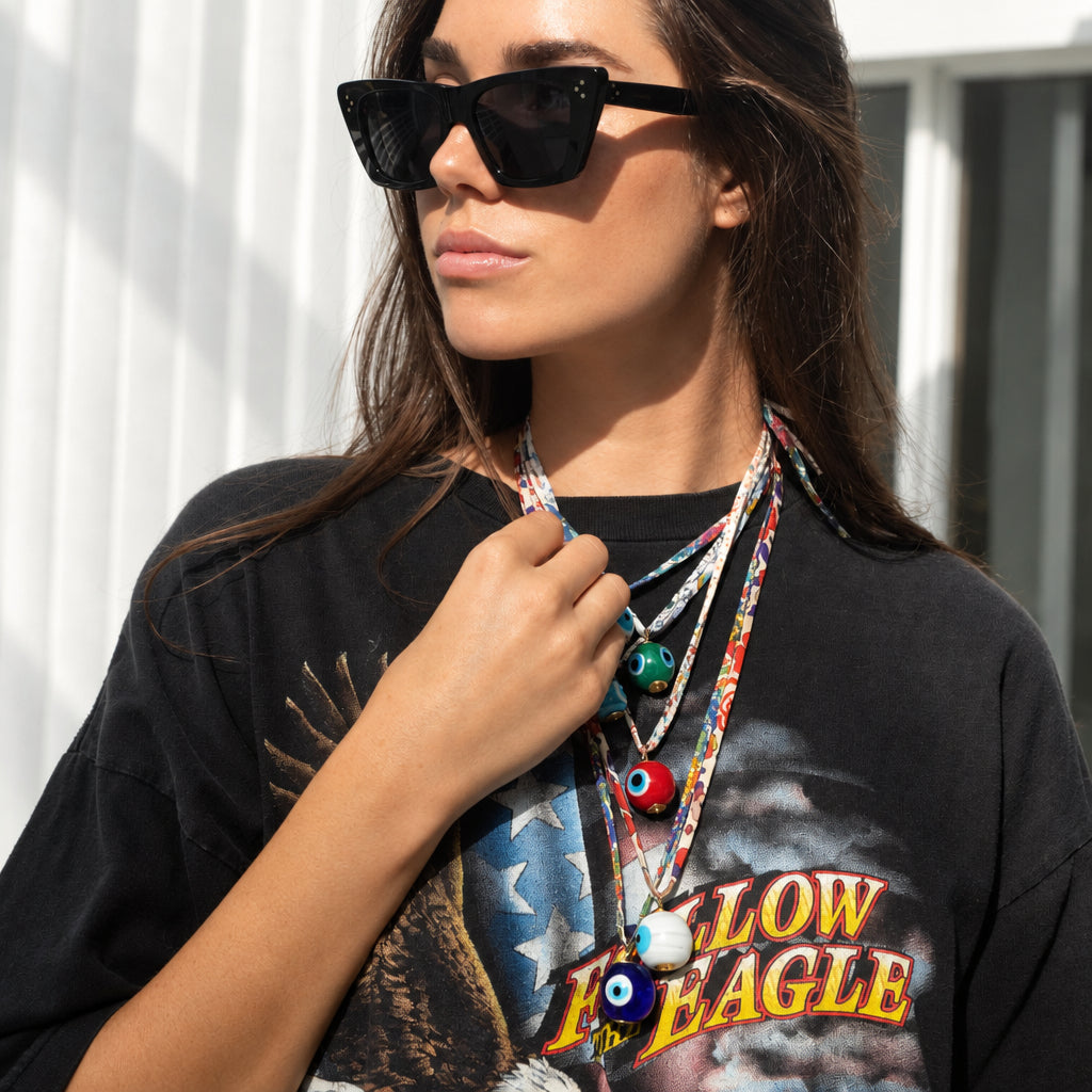 Liberty Evil Eye Pendant Necklace