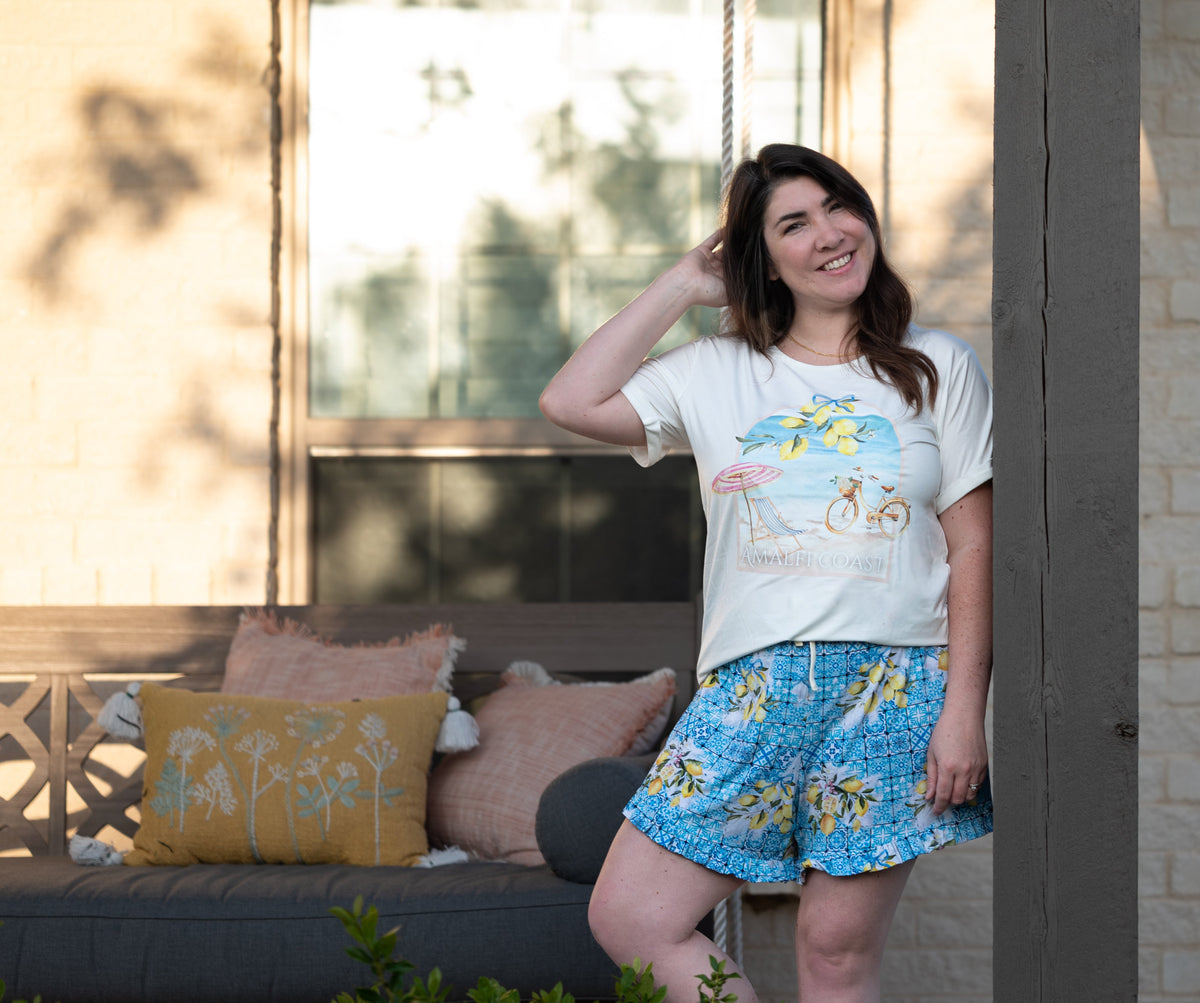 Lemoncello Adult Ruffle Shorts
