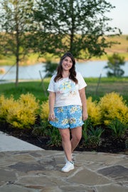 Lemoncello Adult Ruffle Shorts