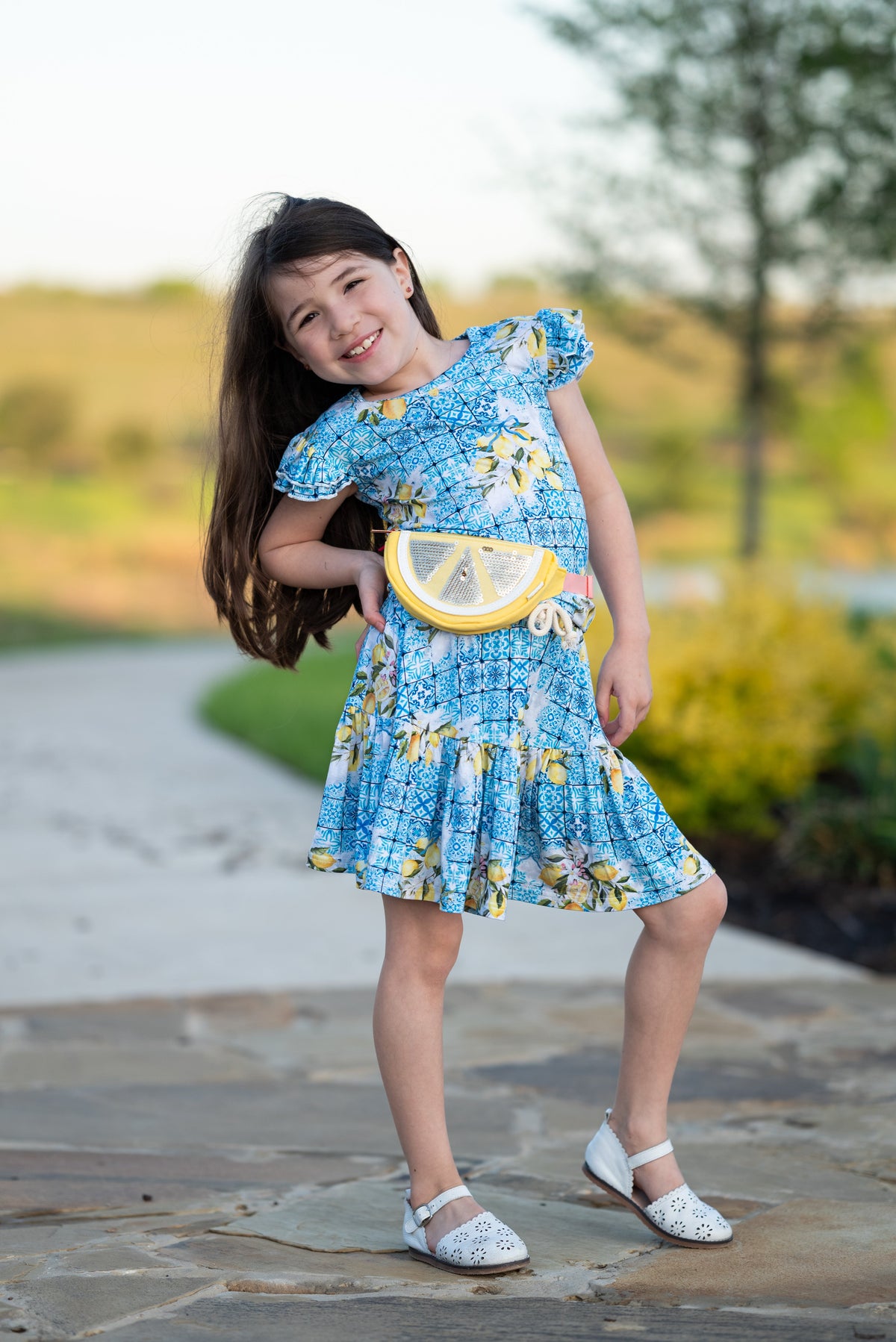 Lemoncello Ruffle Sleeve Lounge Set