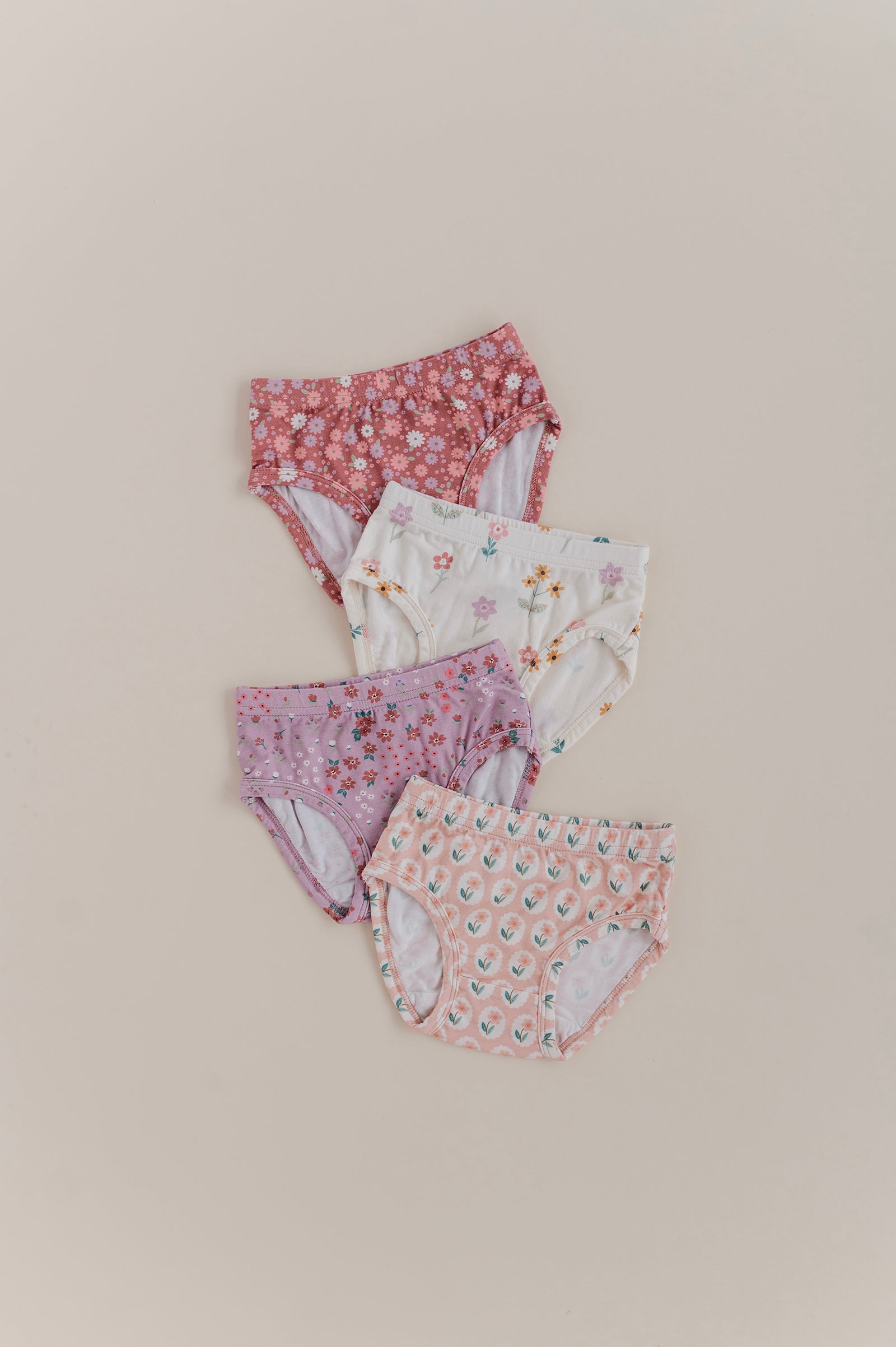 Girls Underwear In Tiny Petals