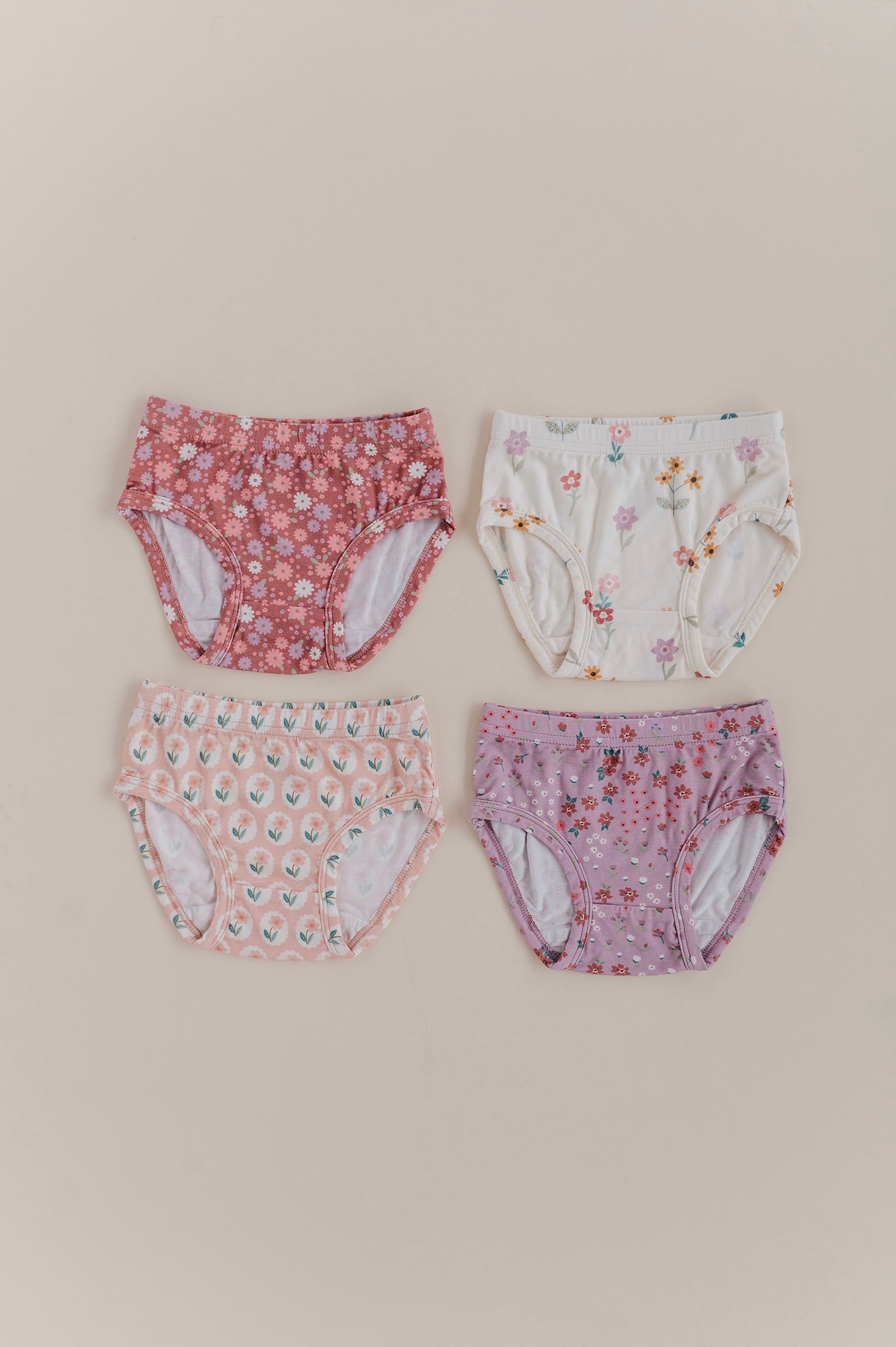 Girls Underwear In Tiny Petals