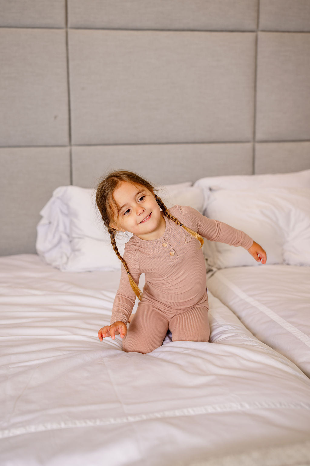 Henley Pj- Dusty Pink