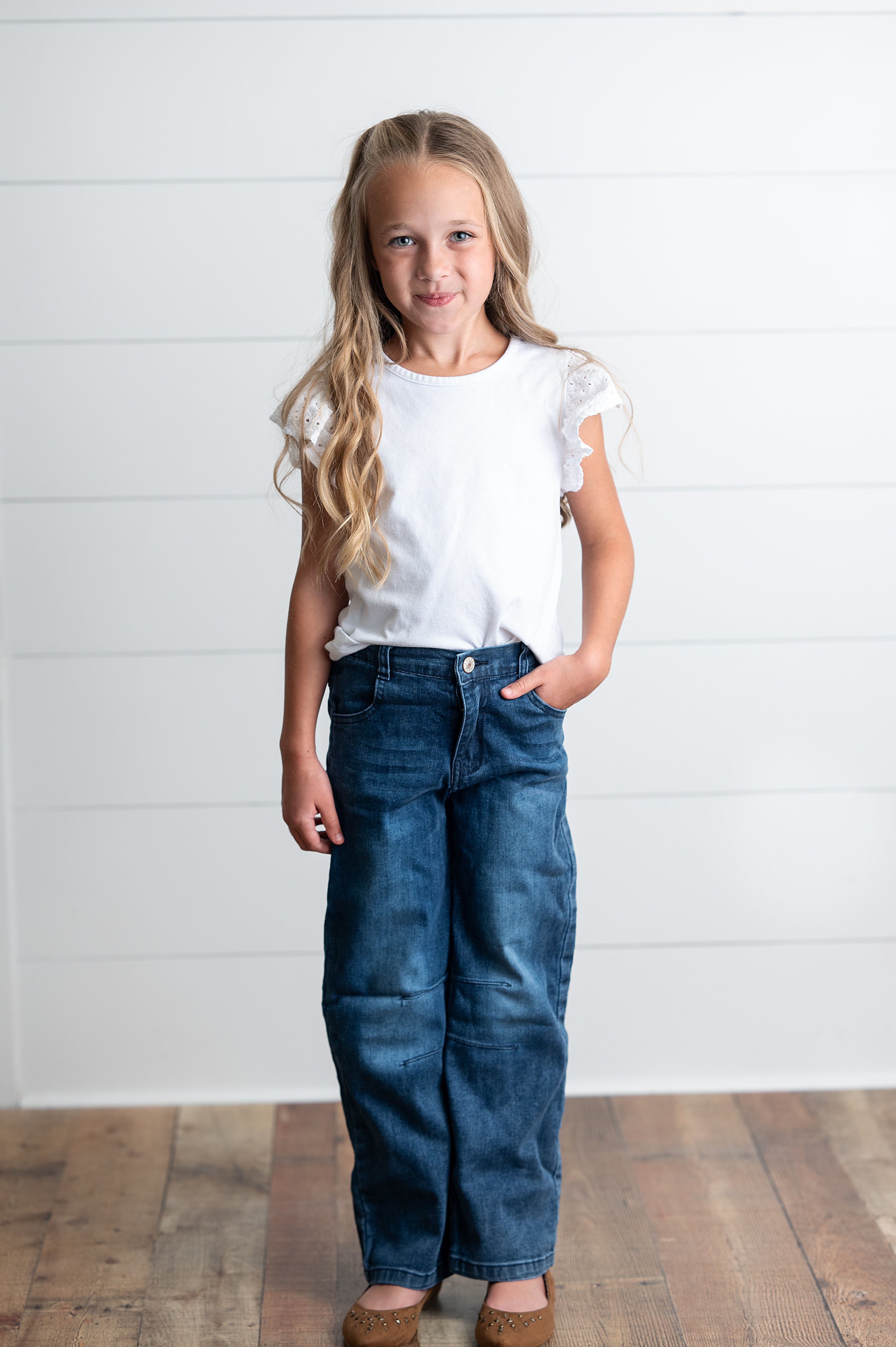 Wide Leg  Denim Jeans
