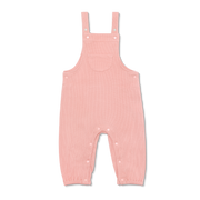 Waffle Overalls - Dusty Rose
