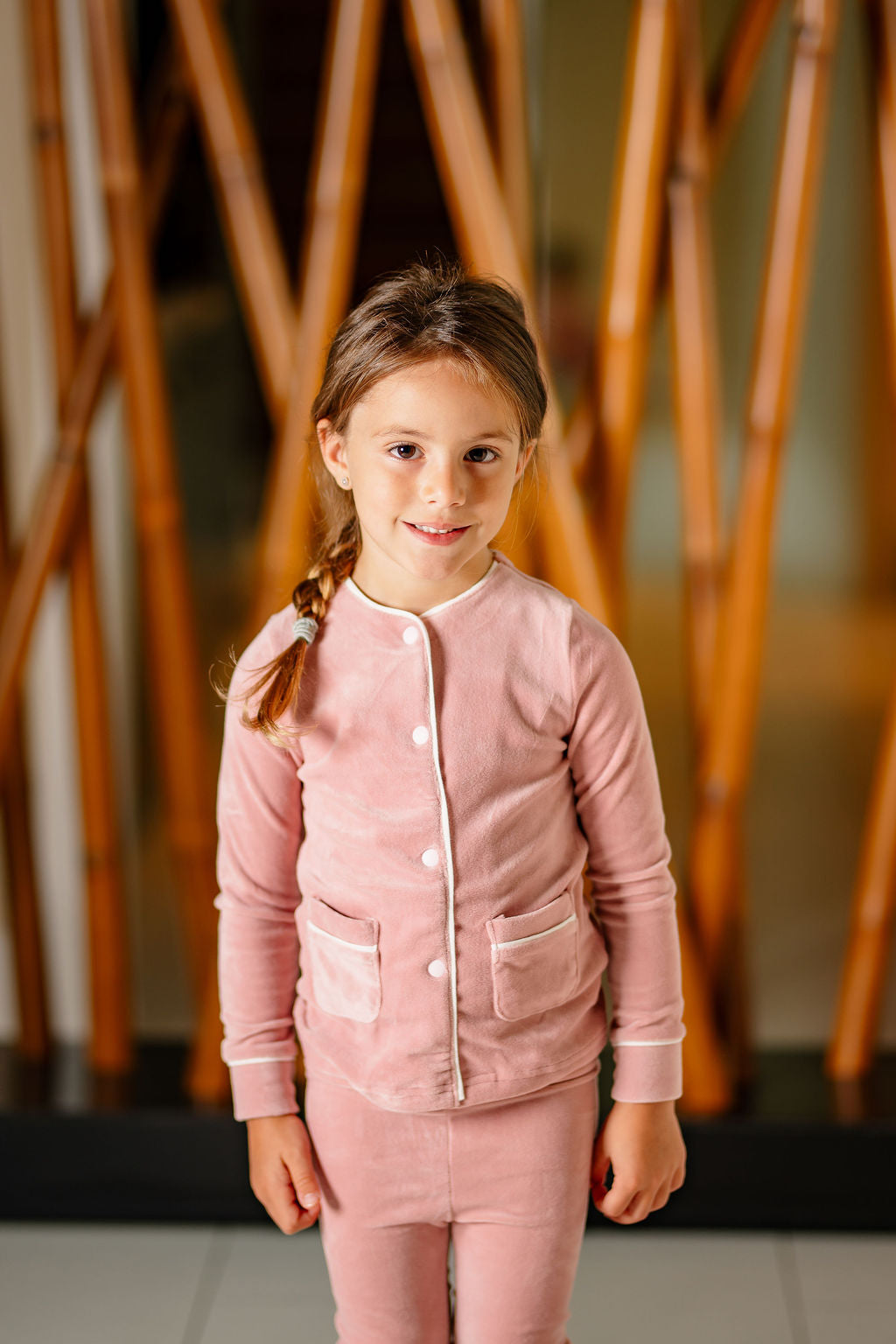 Velour Pj- Dusty Pink