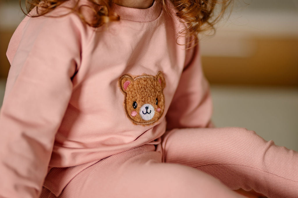 Bear Sweatsuit- Pink