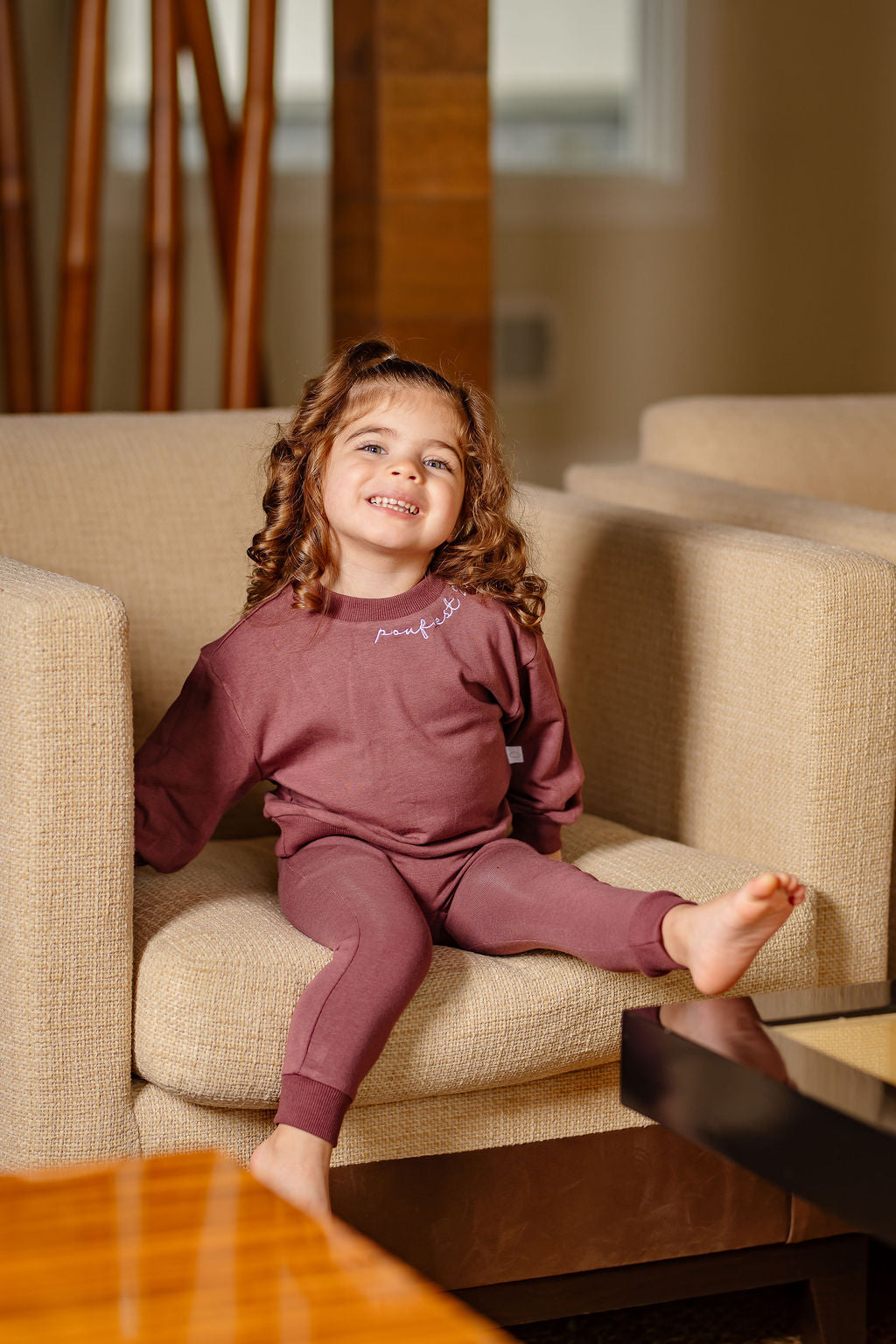 Embroidered Set- Berry