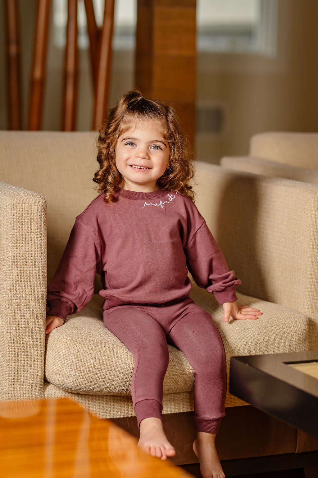 Embroidered Set- Berry