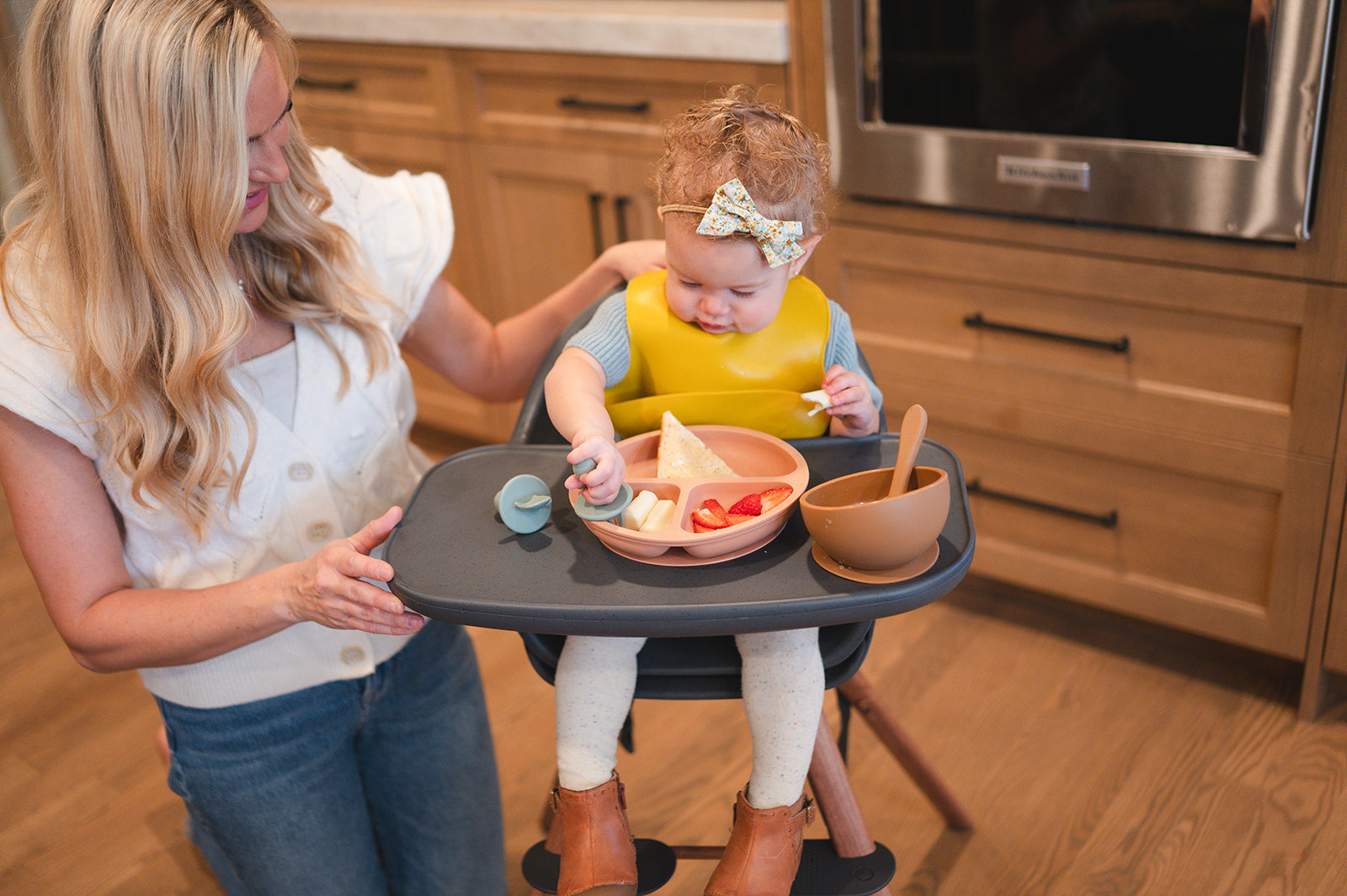 Mustard Silicone Baby Bib