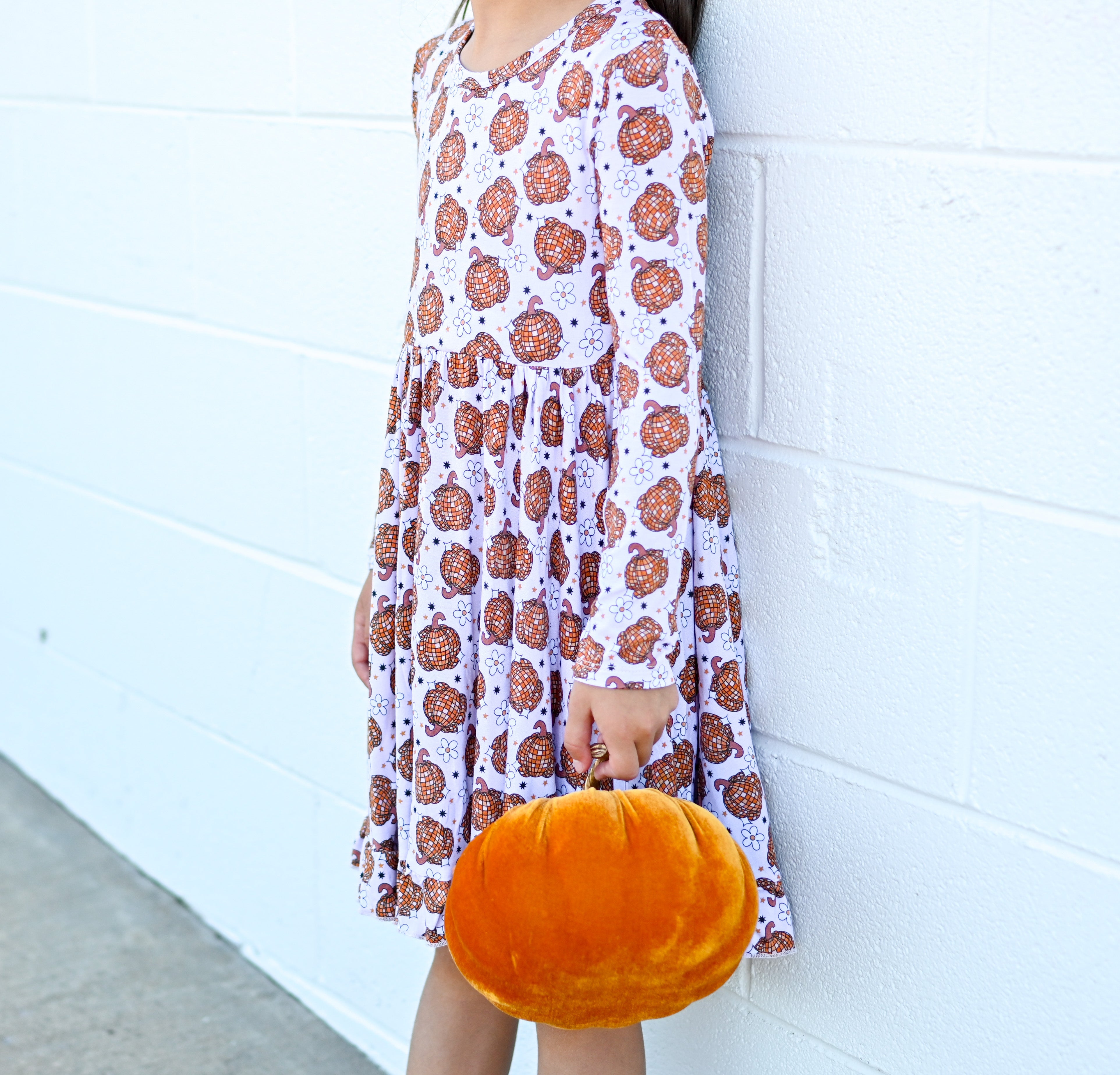 Disco Pumpkin Dream Ruffle Dress