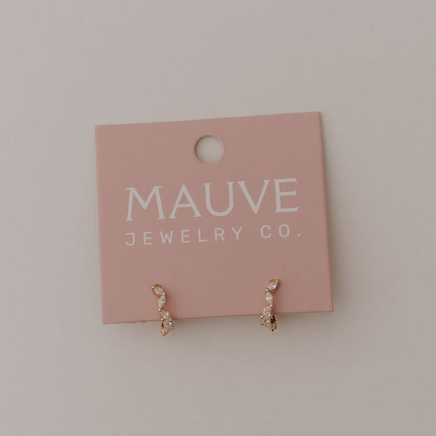 Iris Diamond Hoops