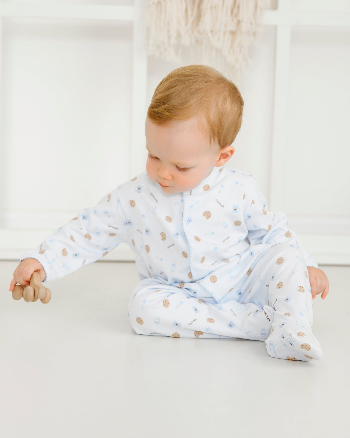 Cookies Printed Footie | Baby Boy