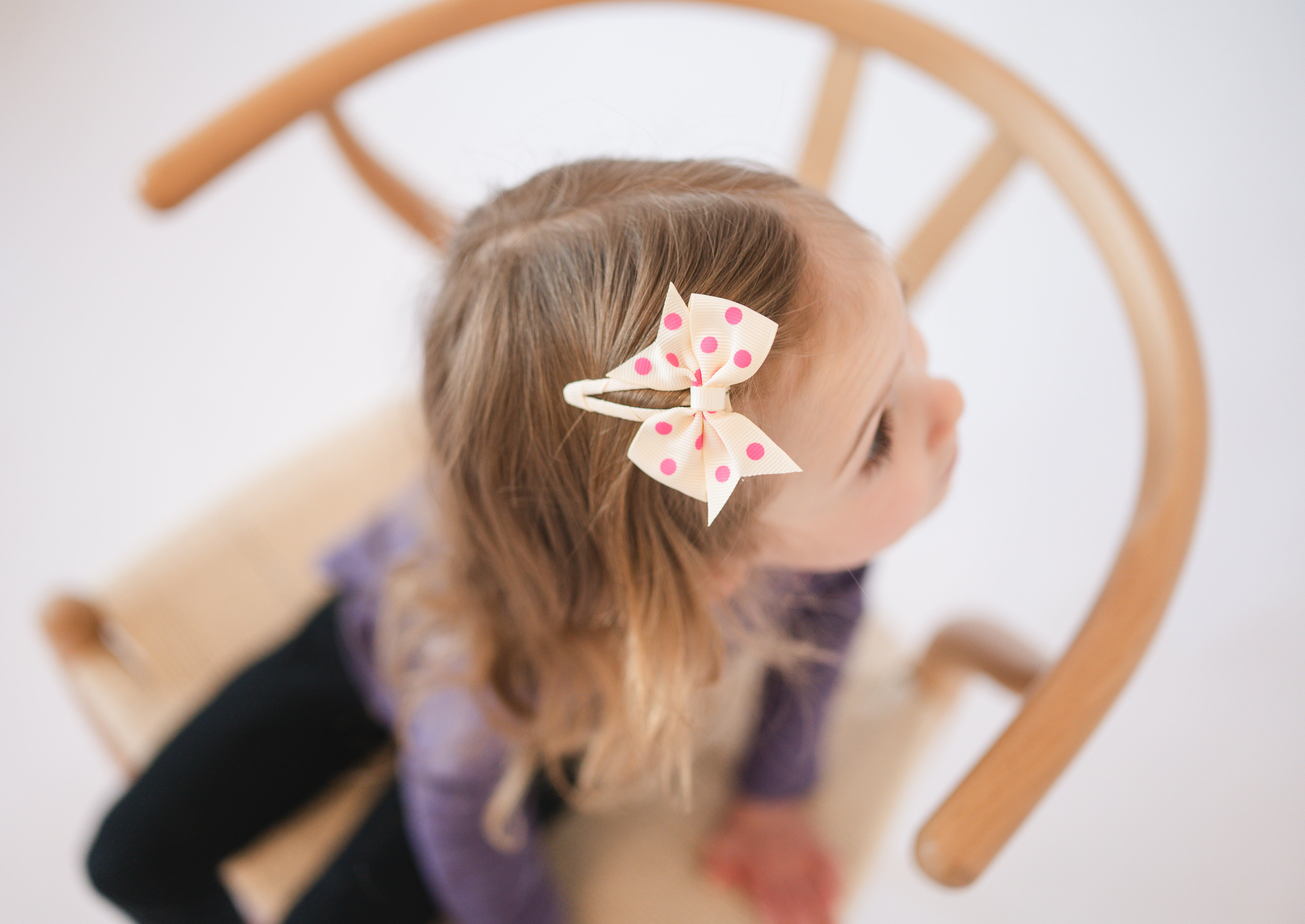 Pink Polka Dot | Snap Clip Set