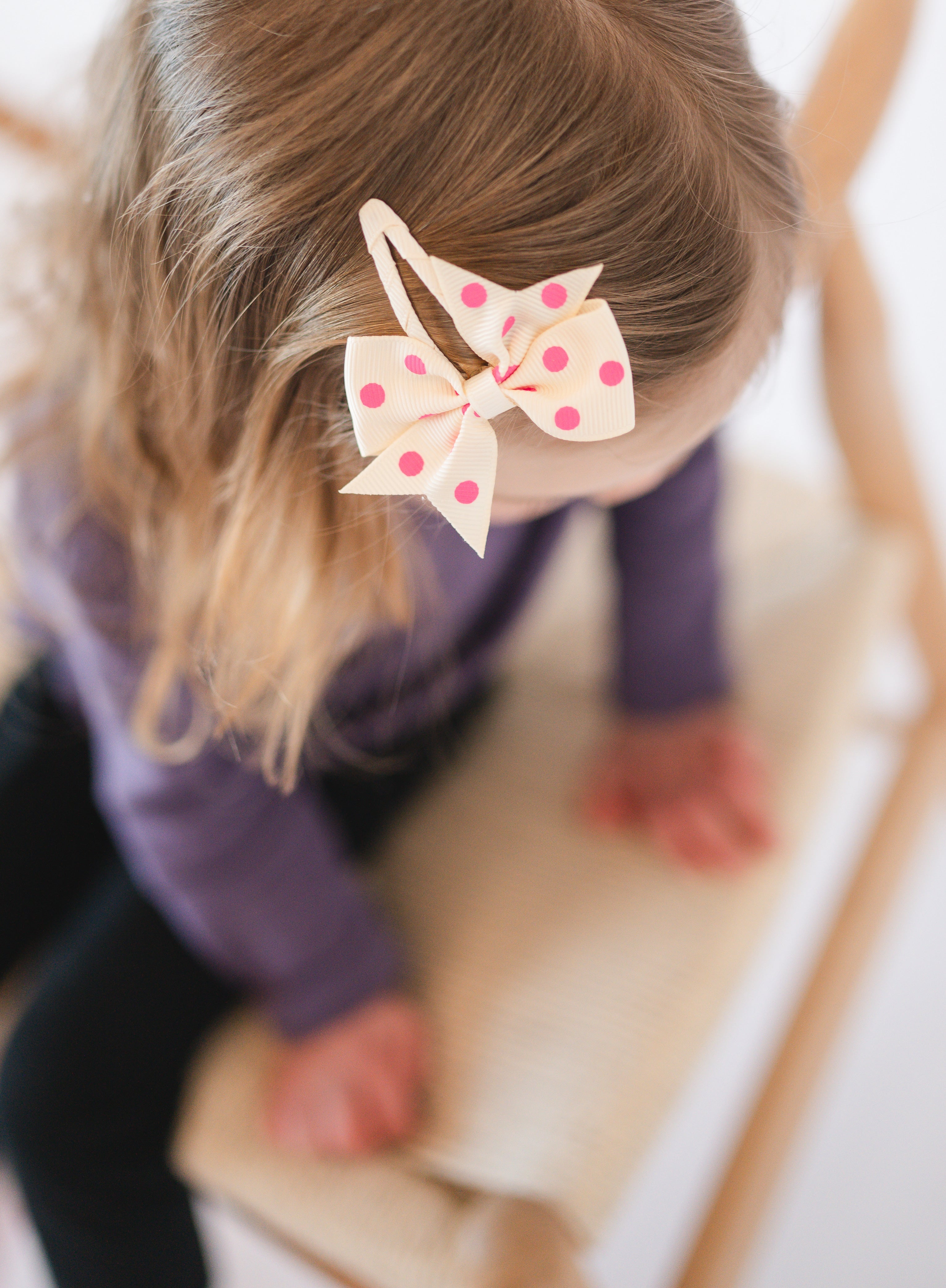 Pink Polka Dot | Snap Clip Set