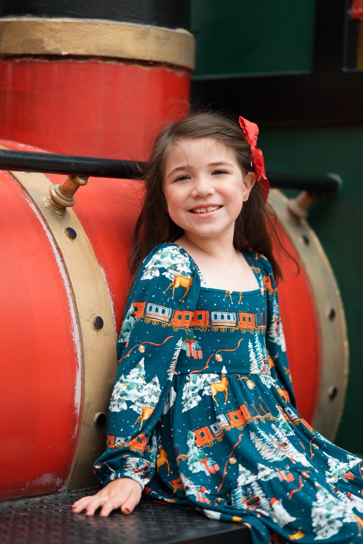 North Pole Express Twirl Dress