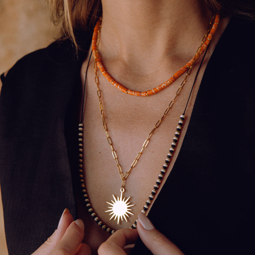 Sunrise Emperor Stone Choker