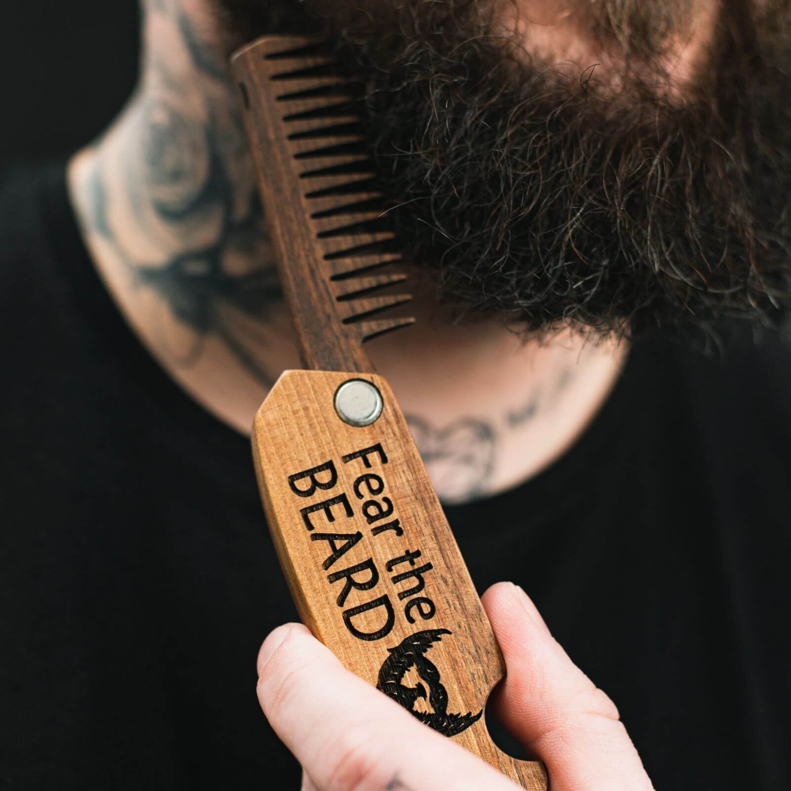 Wooden Beard Comb - Fear The Beard